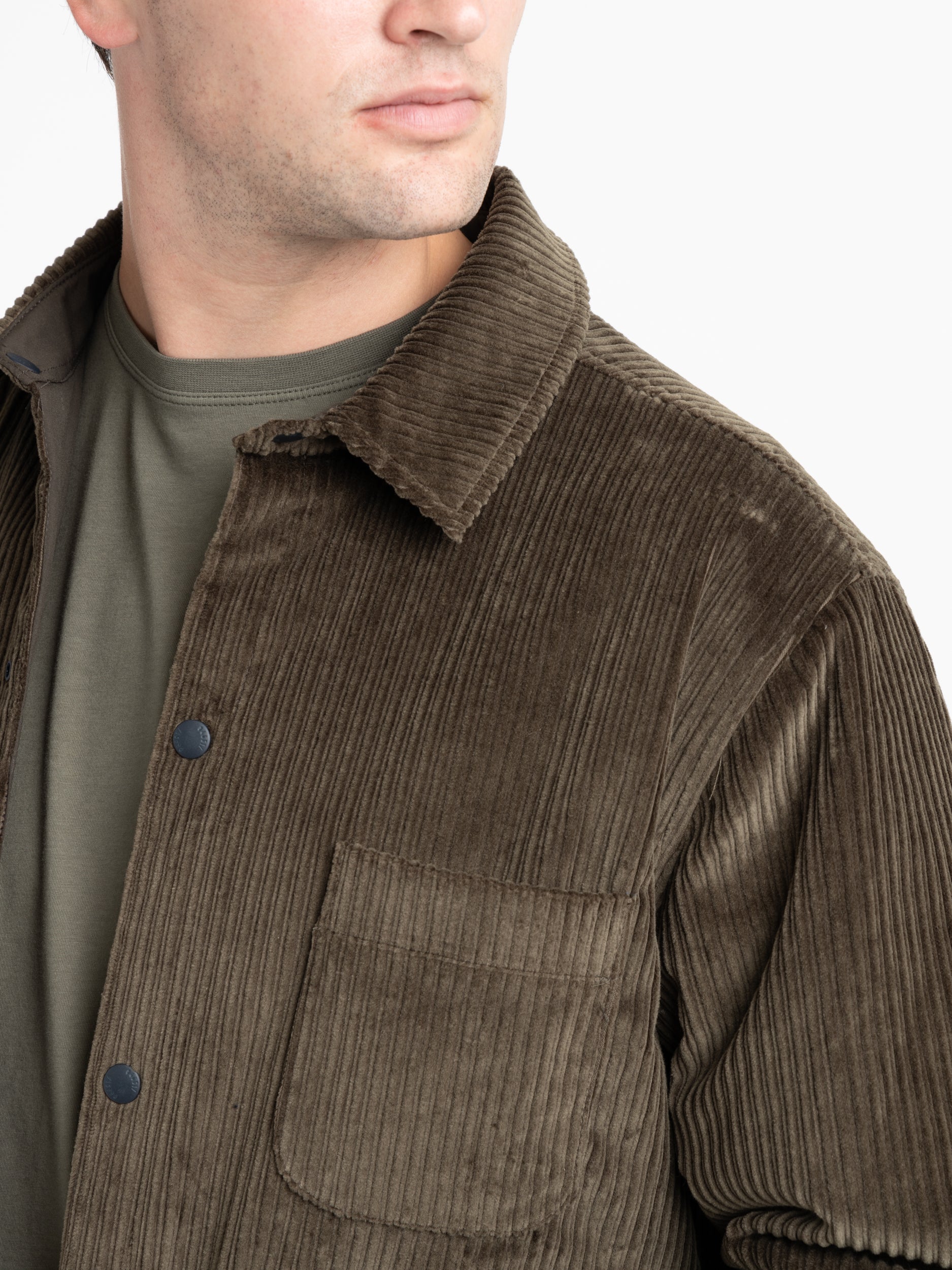 Olive Green Corduroy Reversible Overshirt – The Helm Clothing