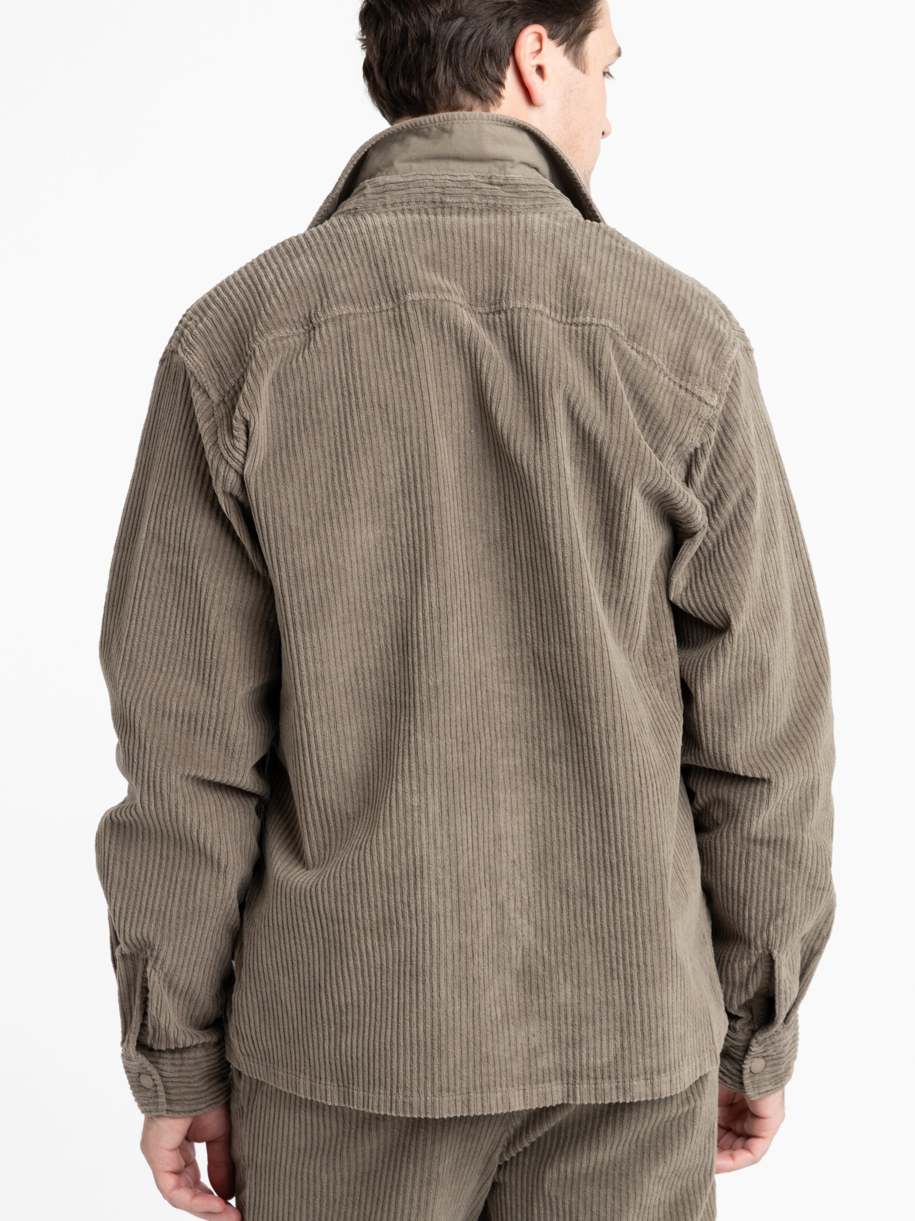 Taupe Corduroy Overshirt – The Helm Clothing