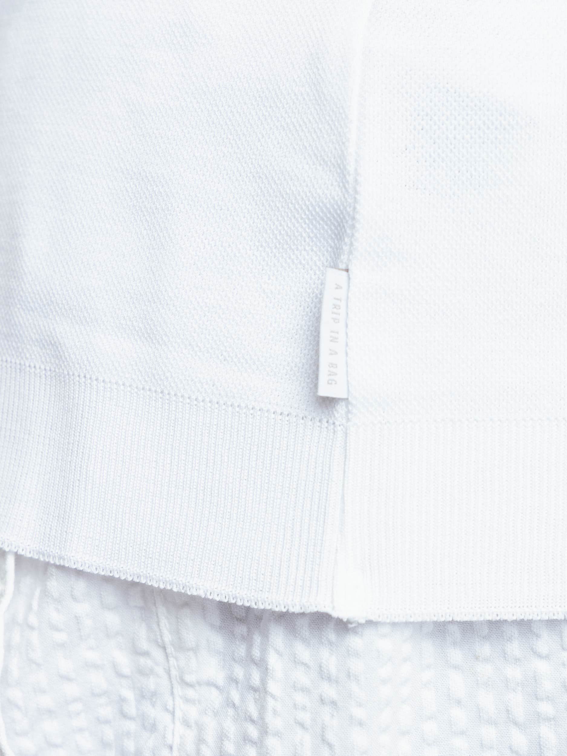 White Cotton Polo Shirt