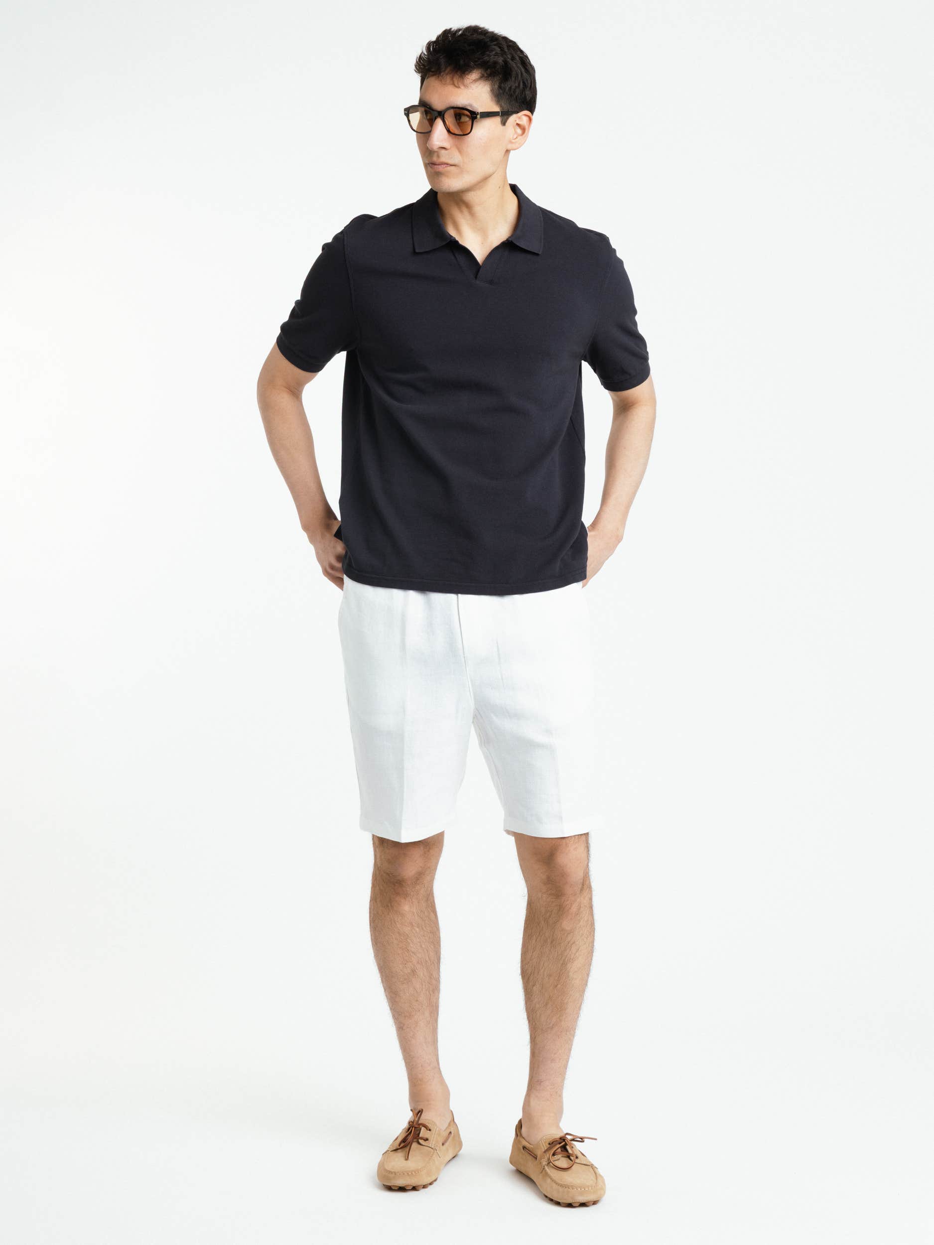 White Linen Beach Bermuda Short