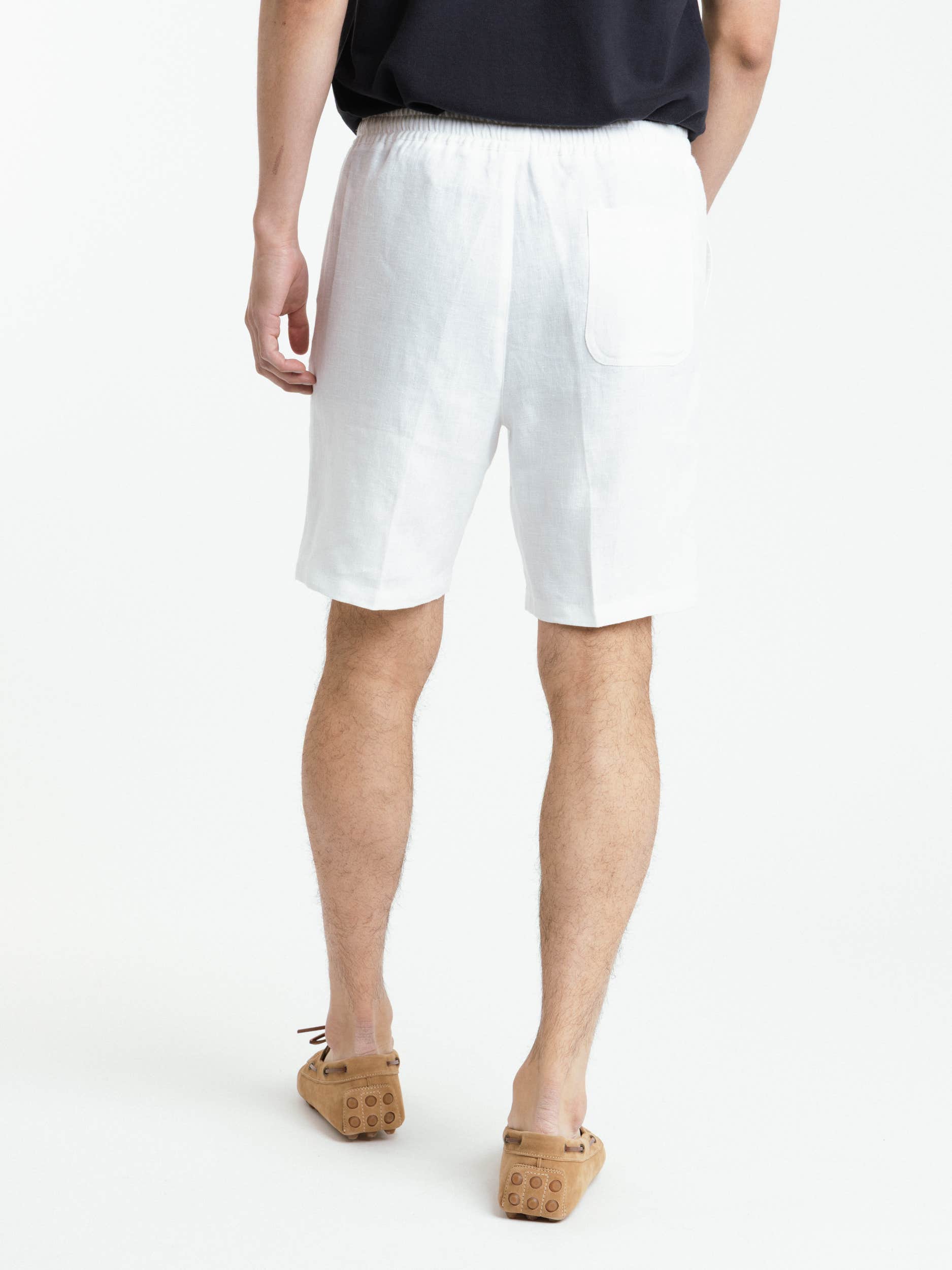 White Linen Beach Bermuda Short
