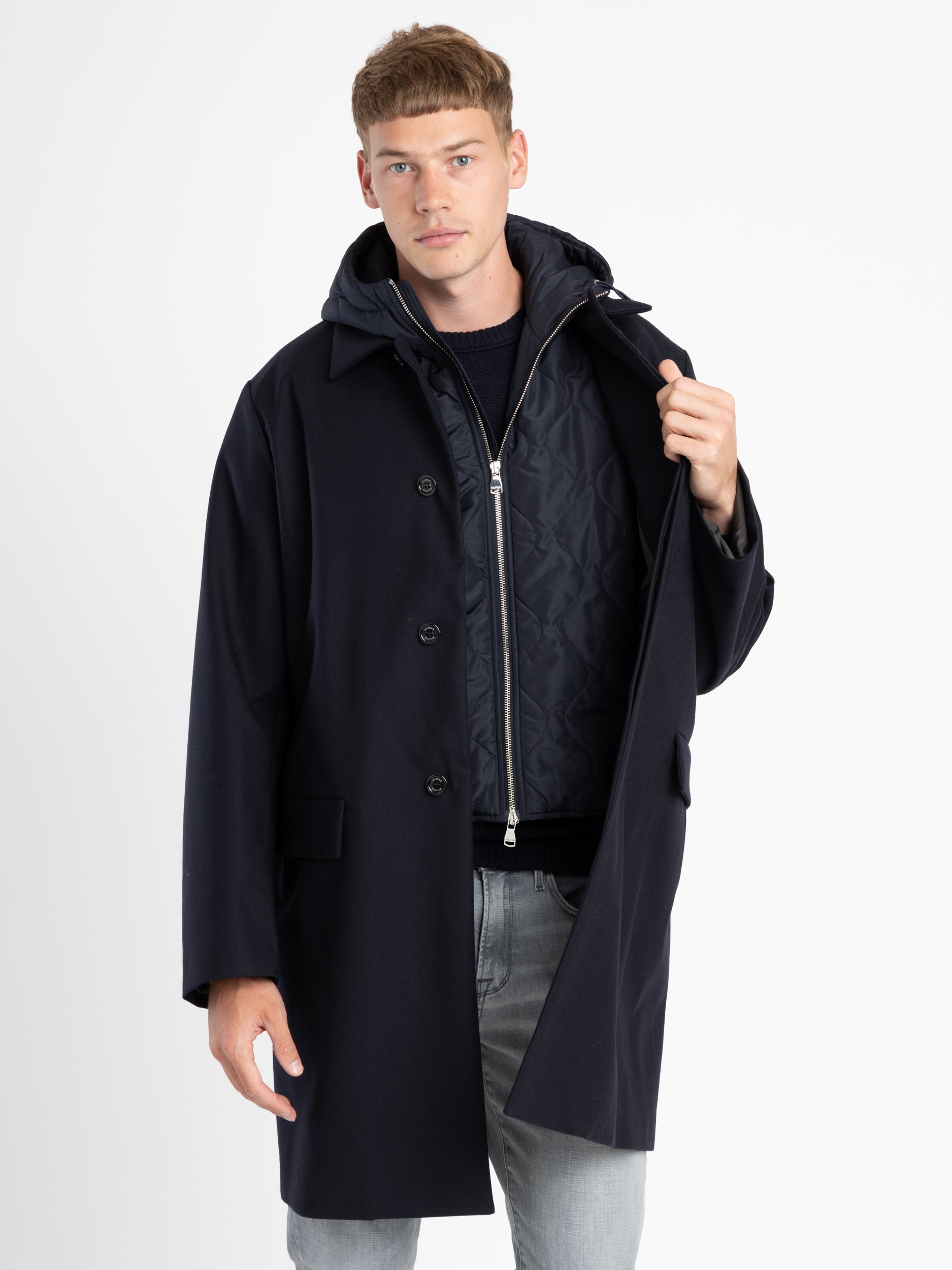 Navy Trench Coat – The Helm Clothing