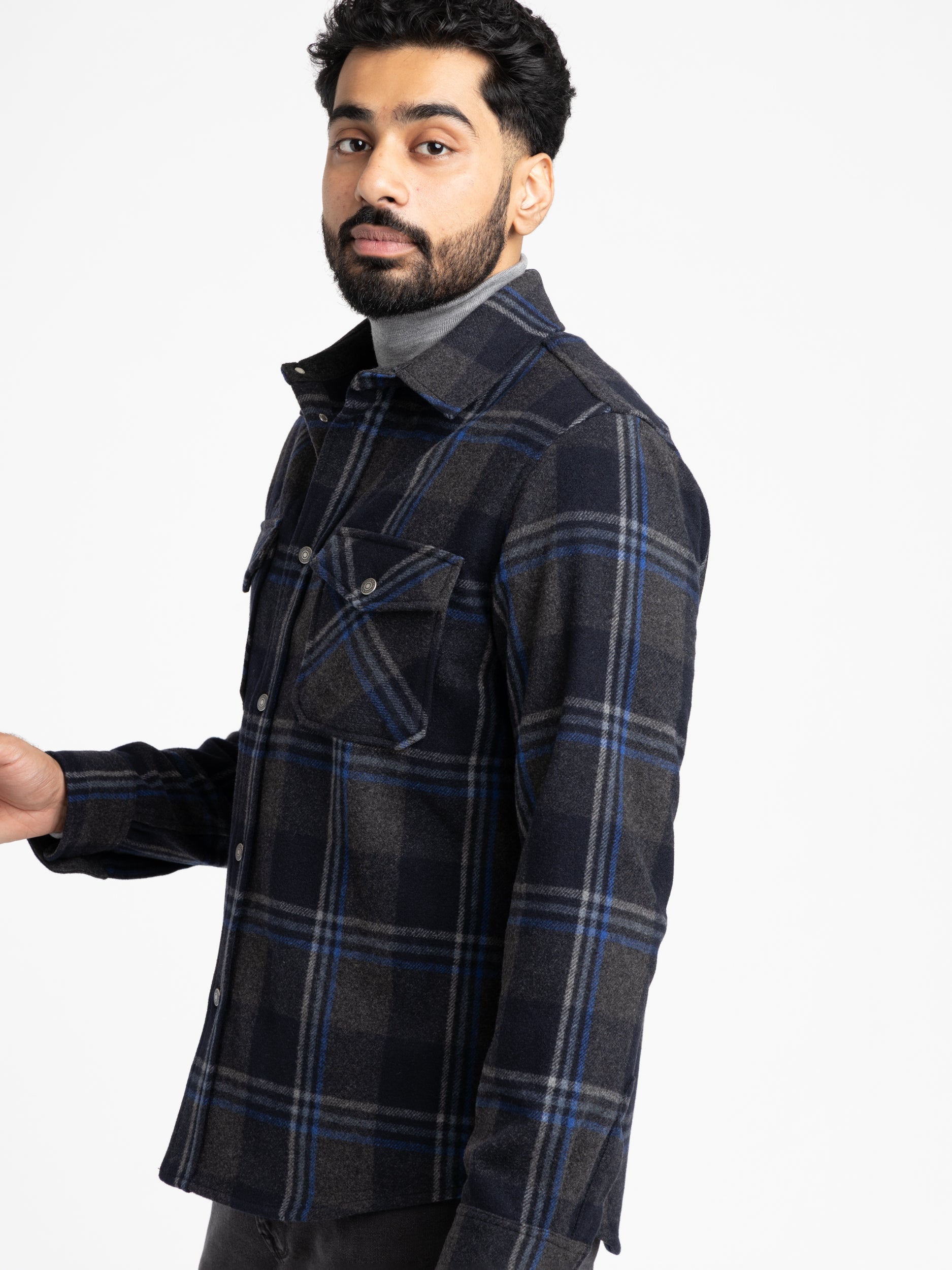 Alaskan Recycled Melton Wool Overshirt