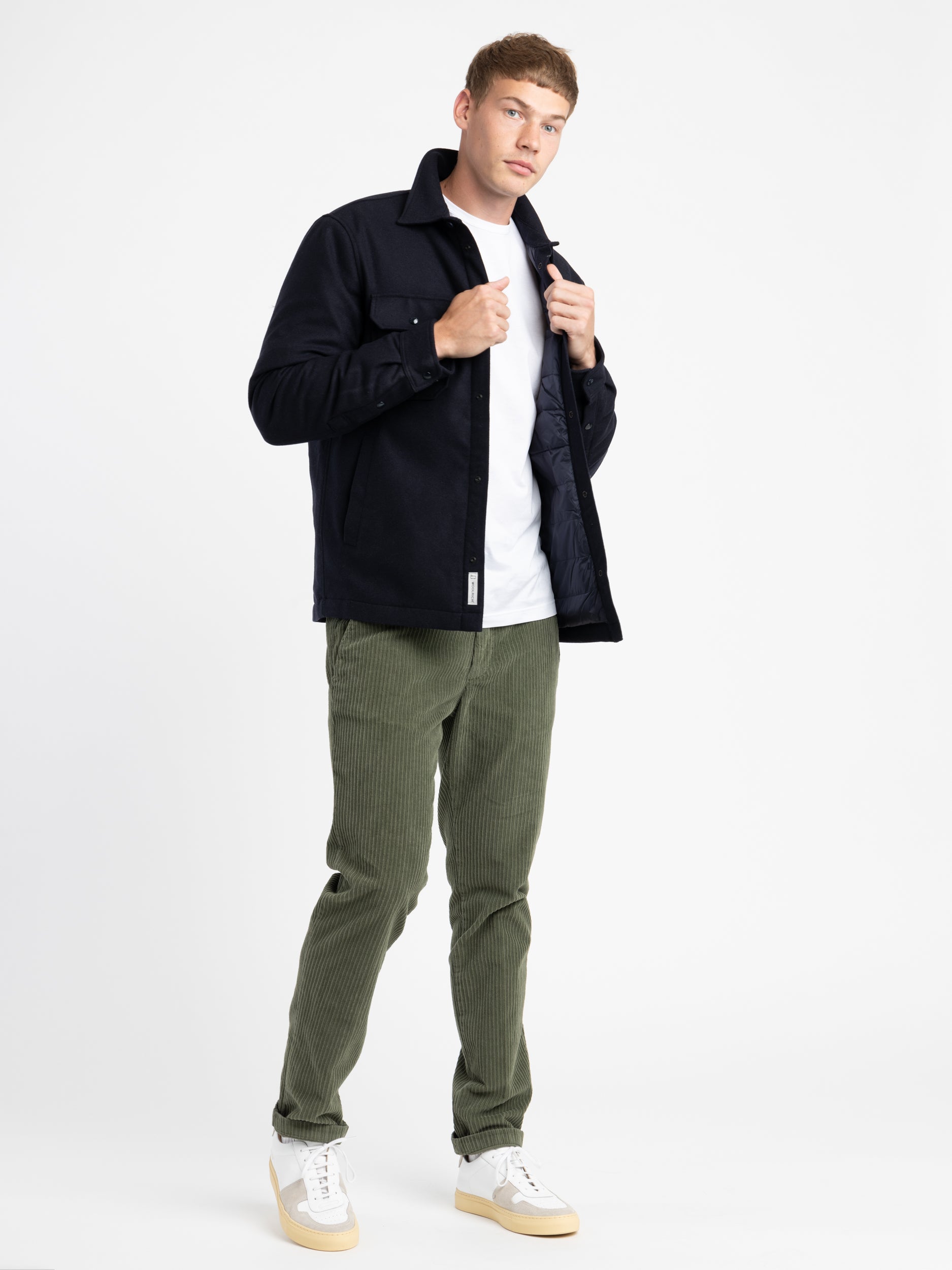 Navy Alaskan Wool Overshirt – The Helm Clothing