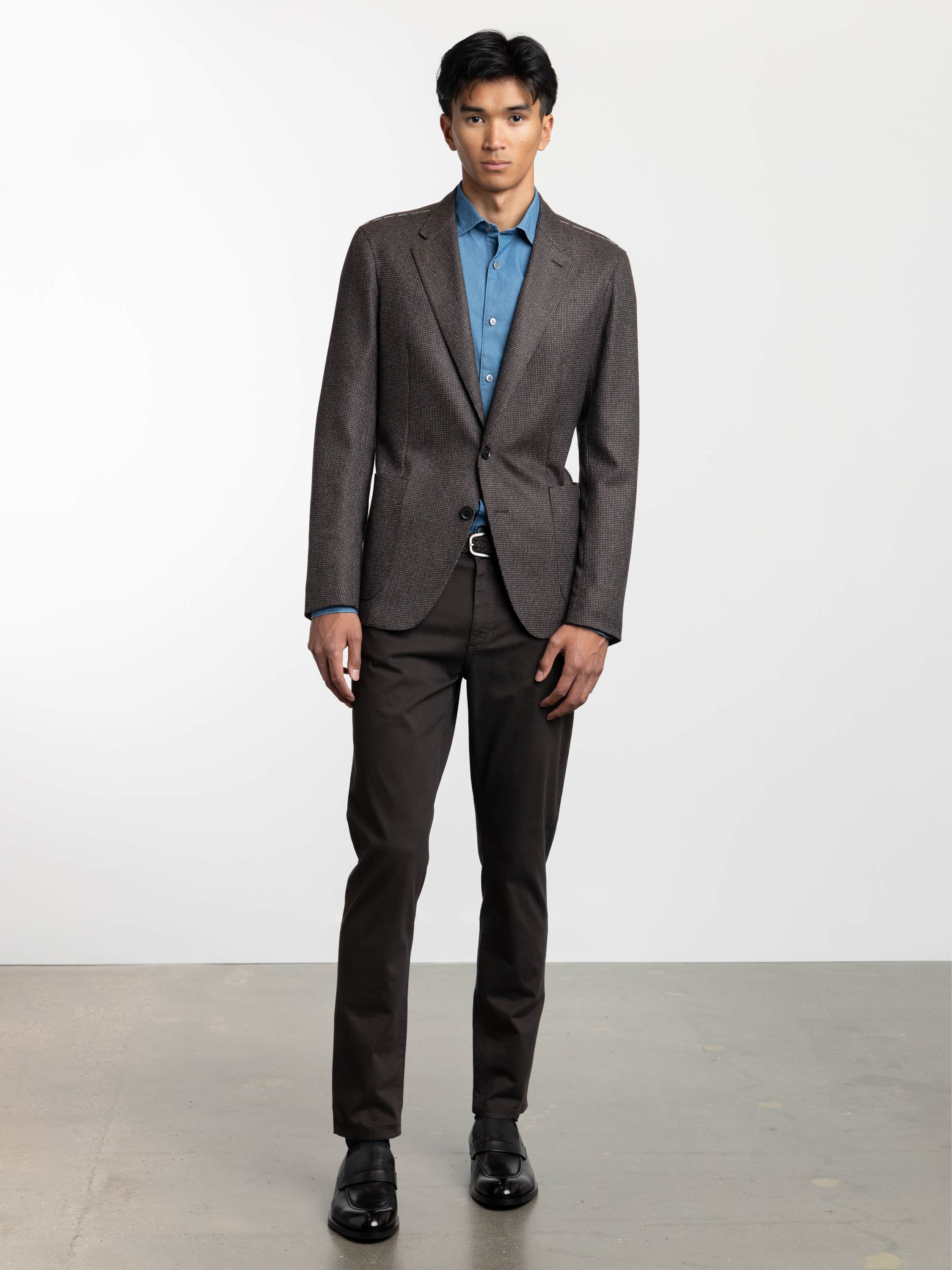 Dark Brown Cashmere Sport Jacket