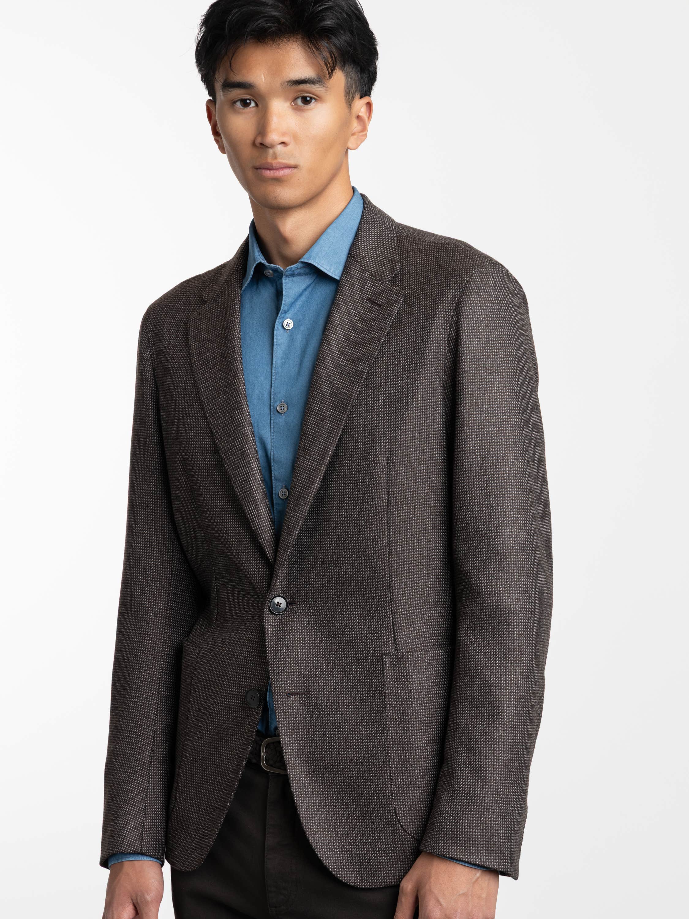 Dark Brown Cashmere Sport Jacket