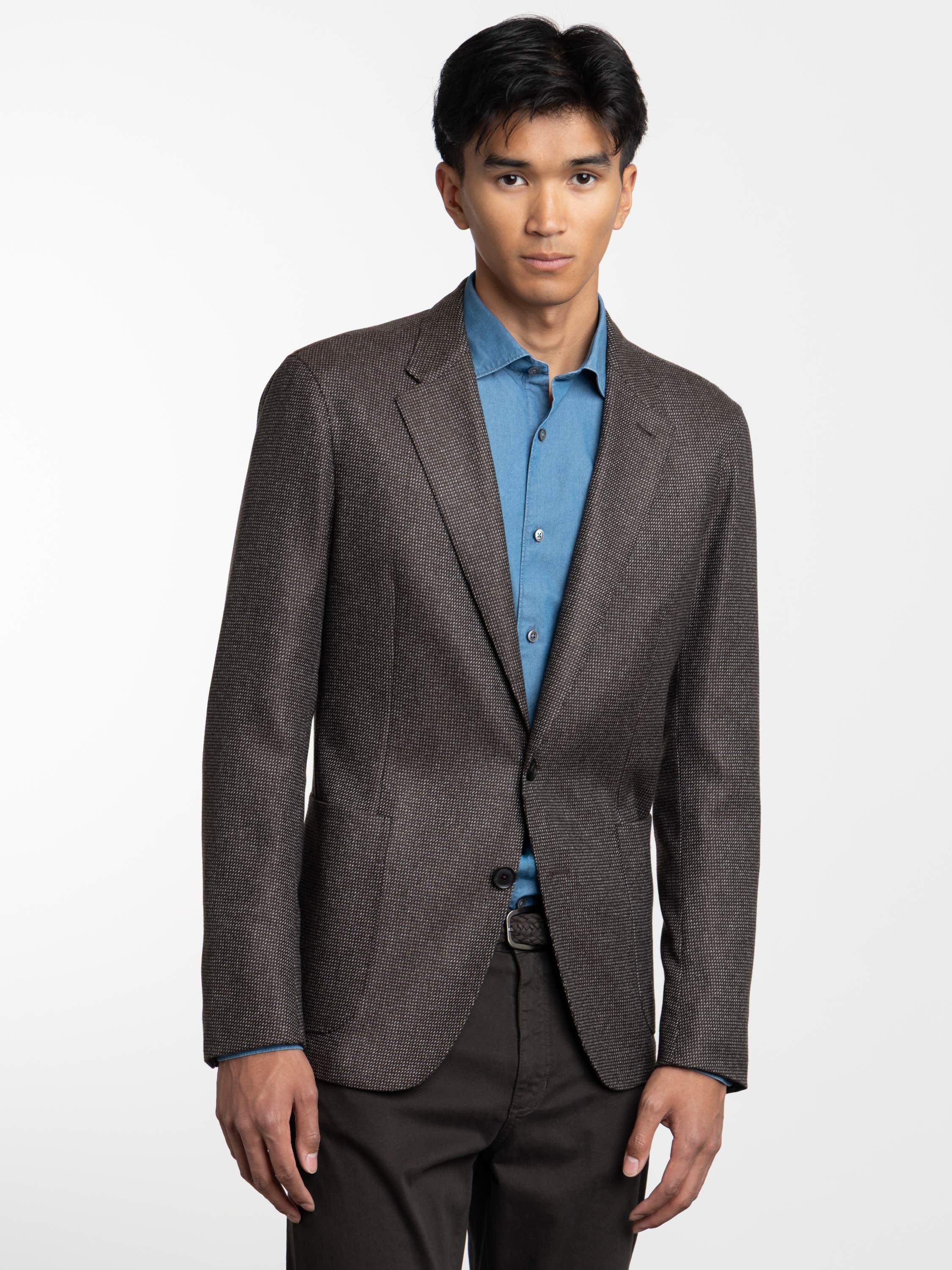 Dark Brown Cashmere Sport Jacket