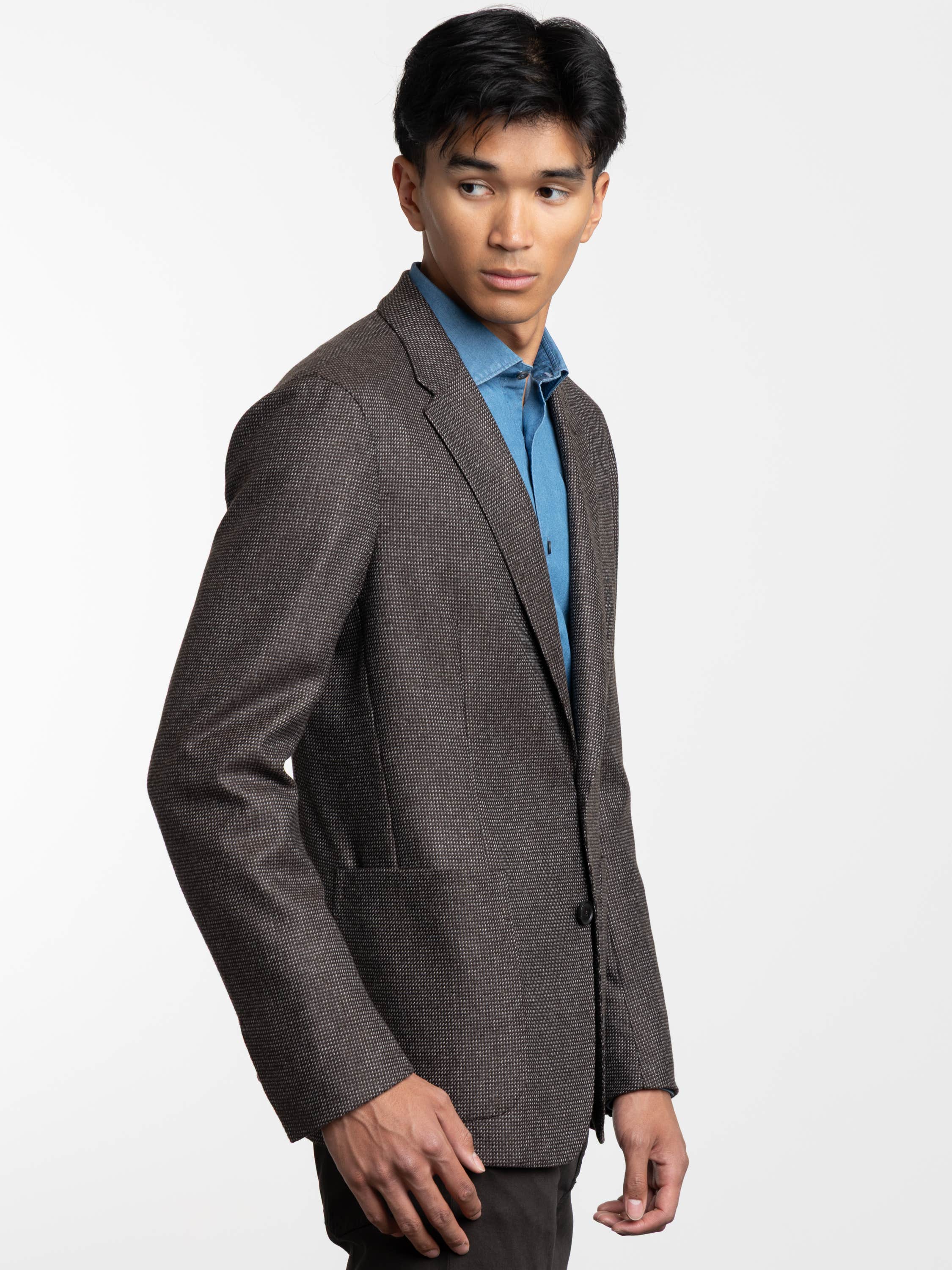 Dark Brown Cashmere Sport Jacket