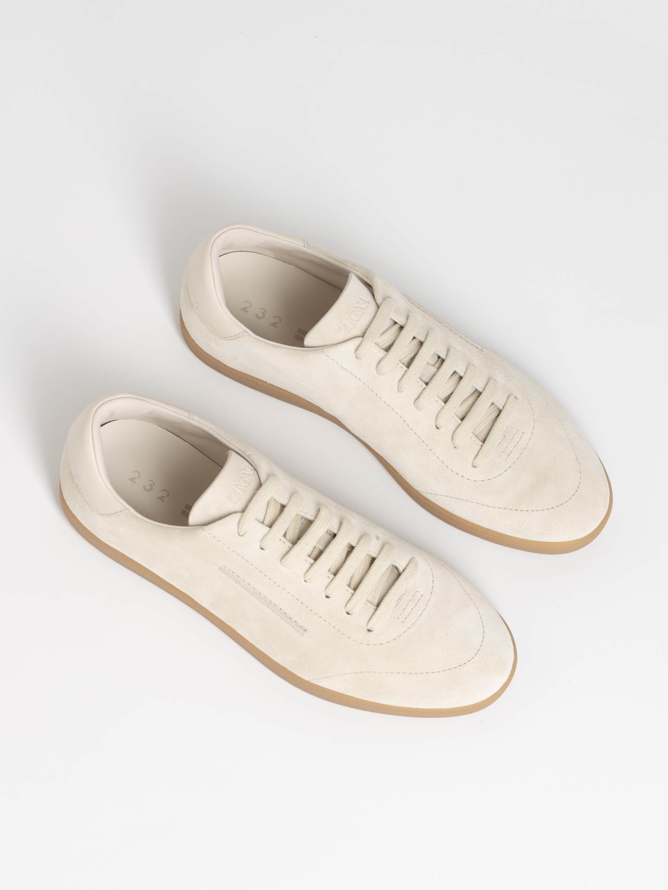 White 232 Suede Sneakers