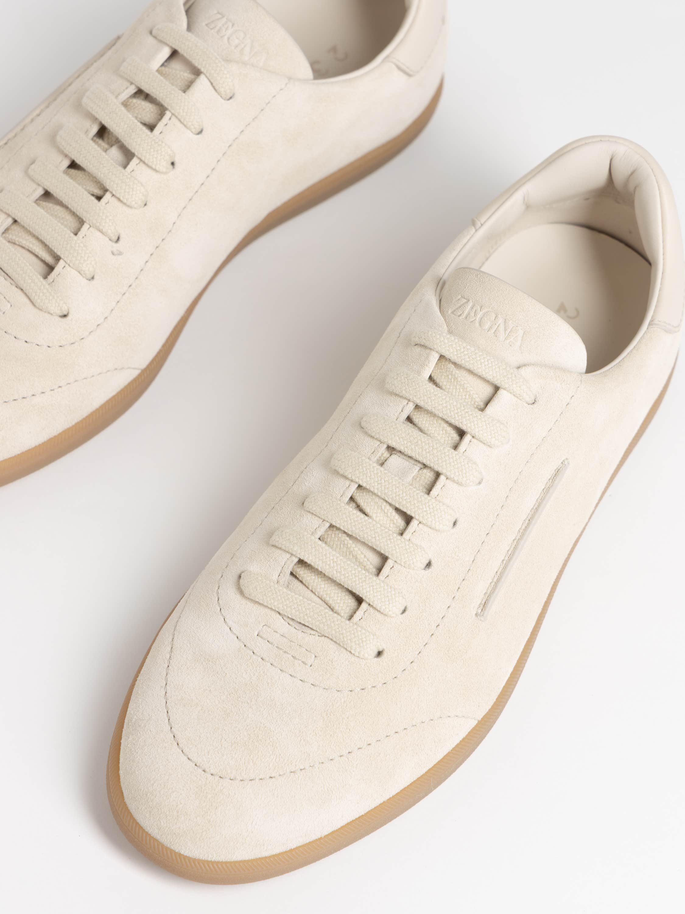 White 232 Suede Sneakers