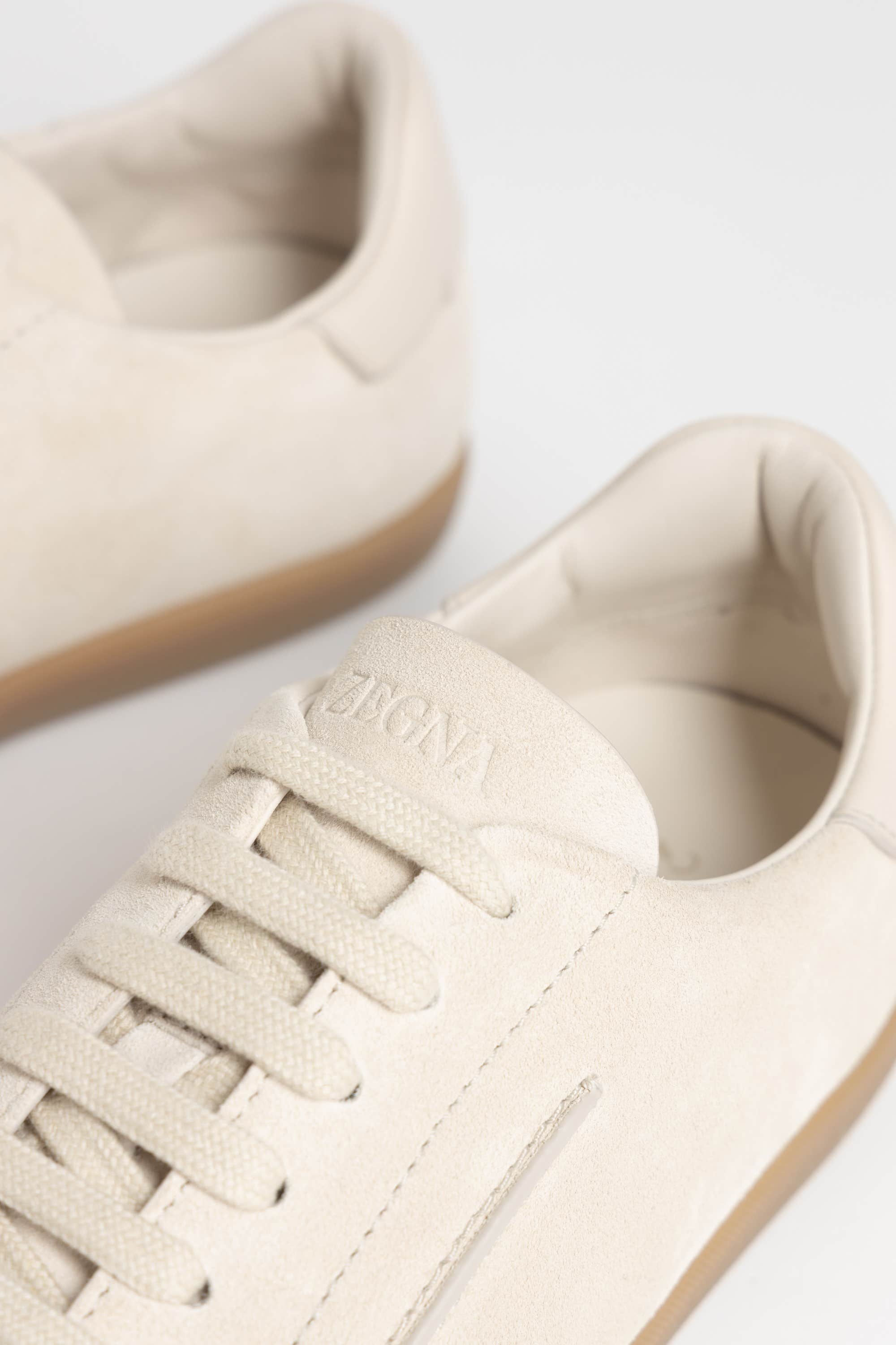 White 232 Suede Sneakers