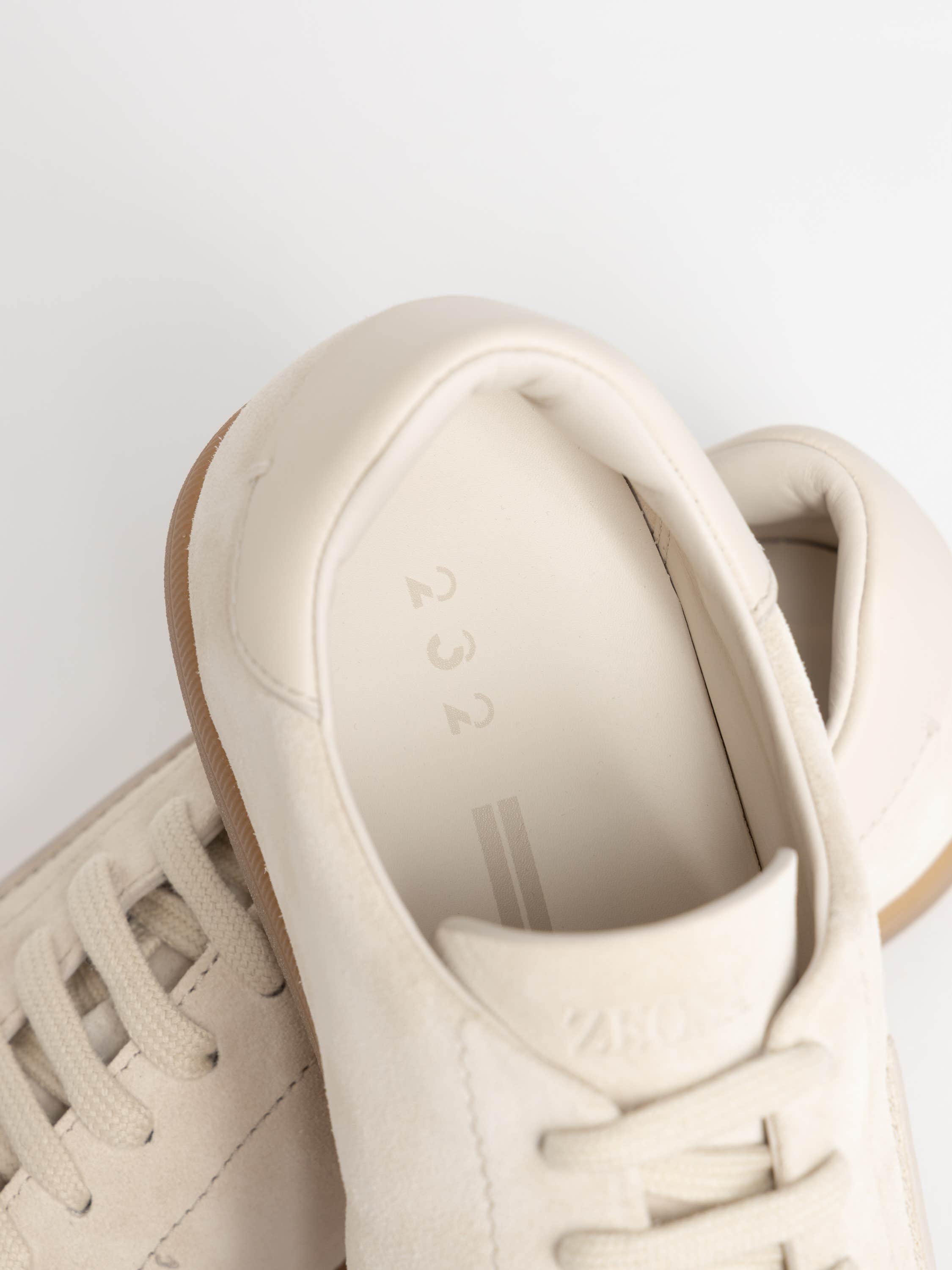 White 232 Suede Sneakers