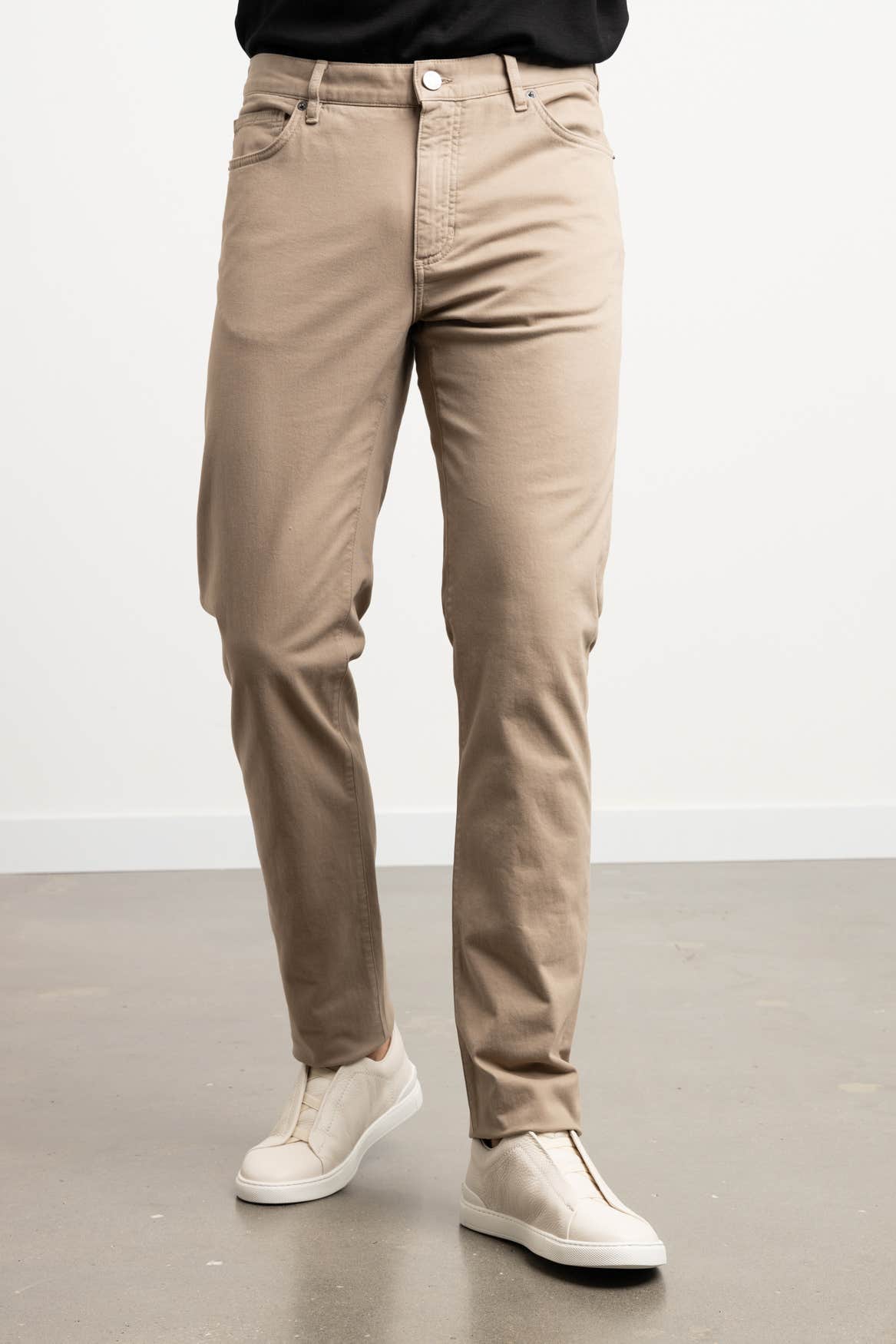 Pantalon Homme Coton Stretch Beige