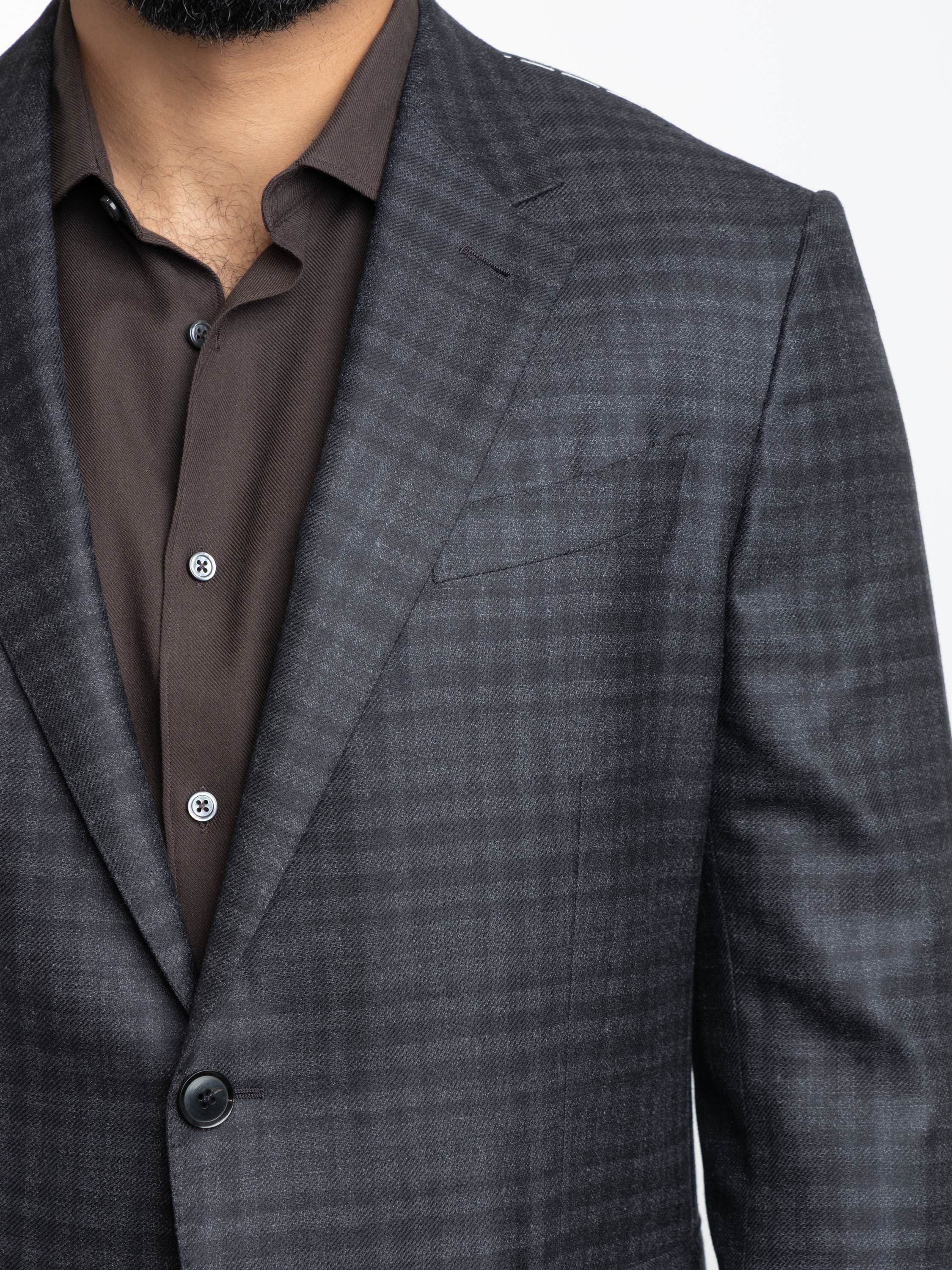 Black Grey Glen Check Sport Jacket