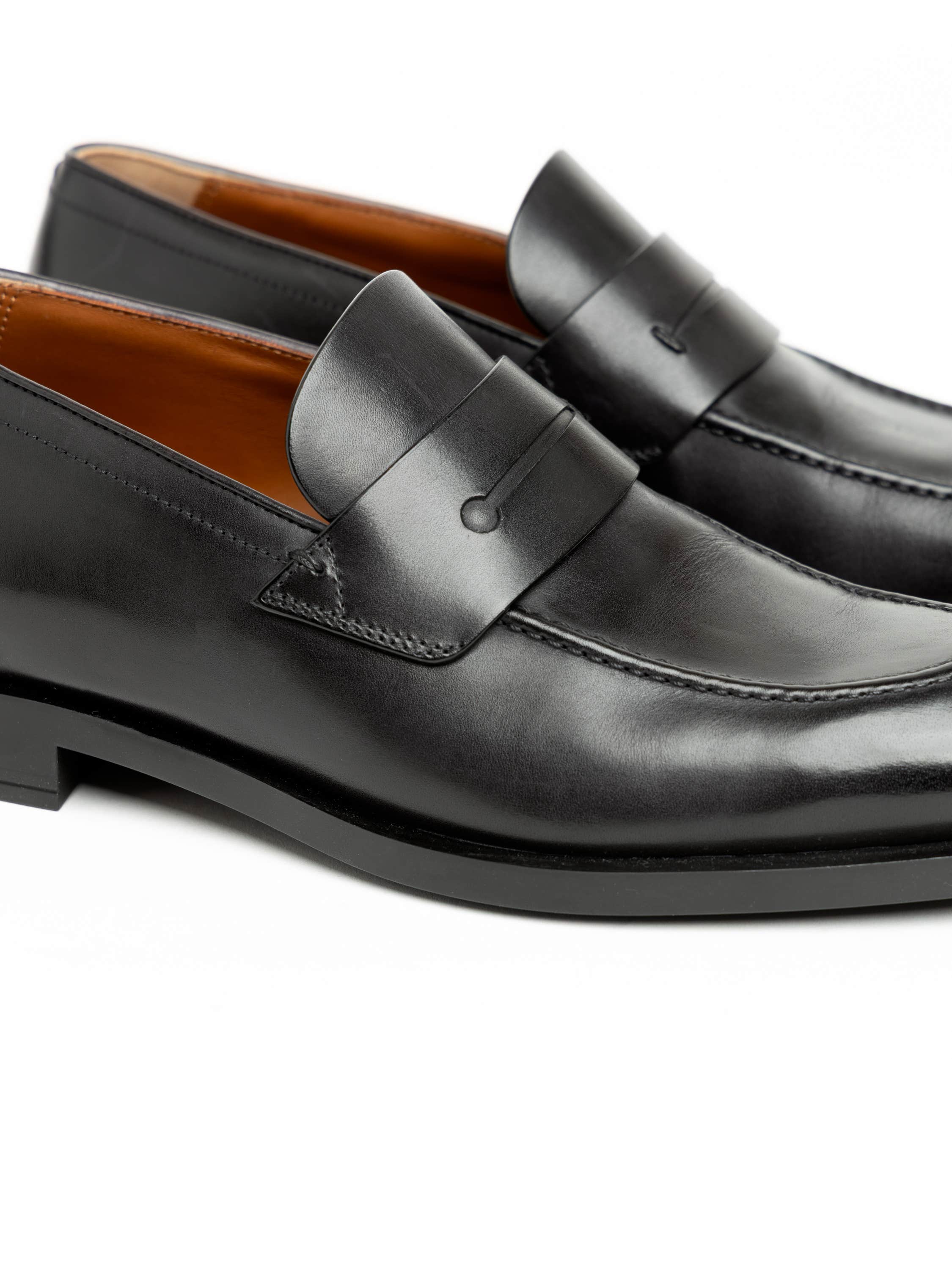 Black Leather Loafer