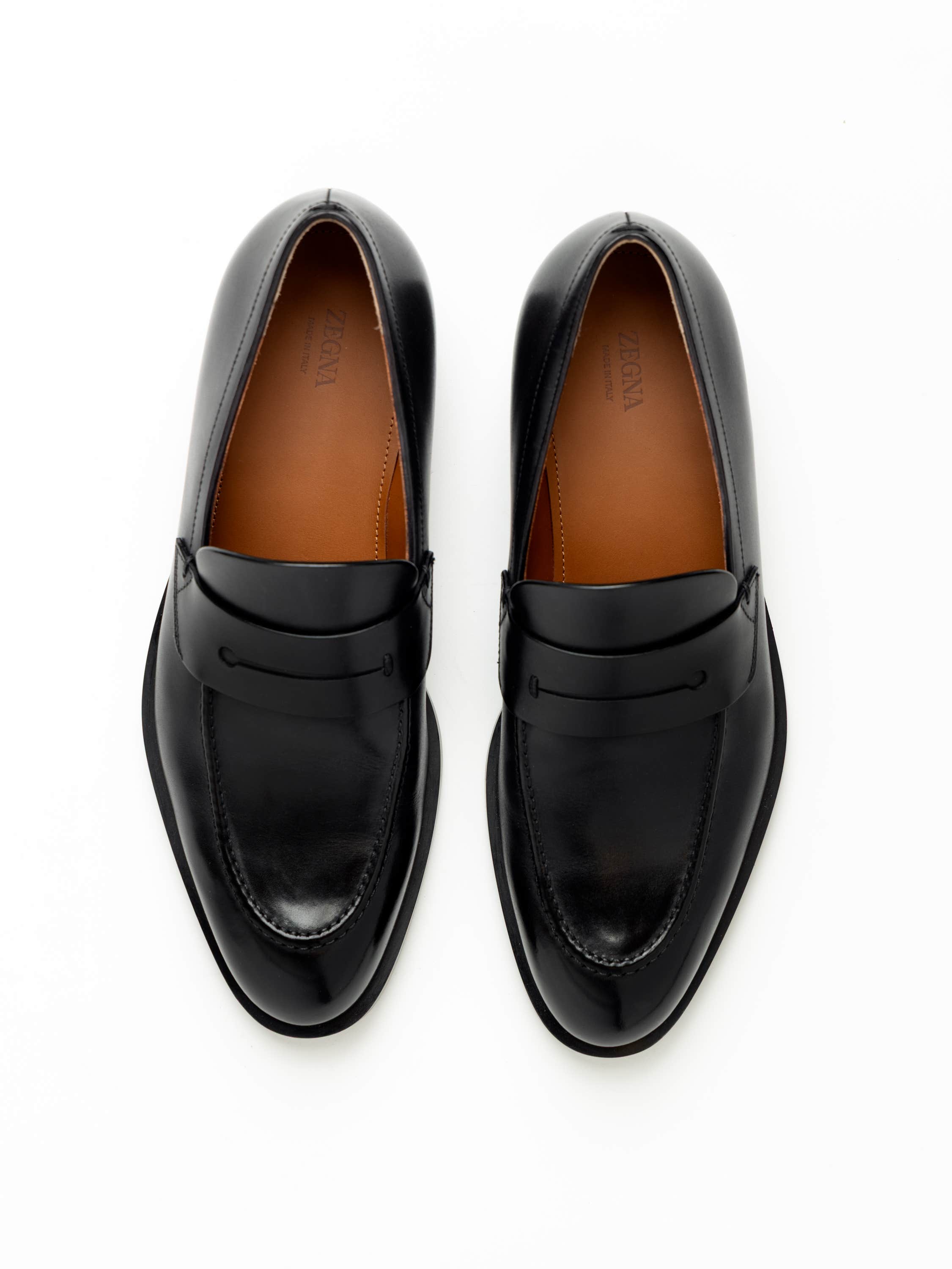 Black Leather Loafer