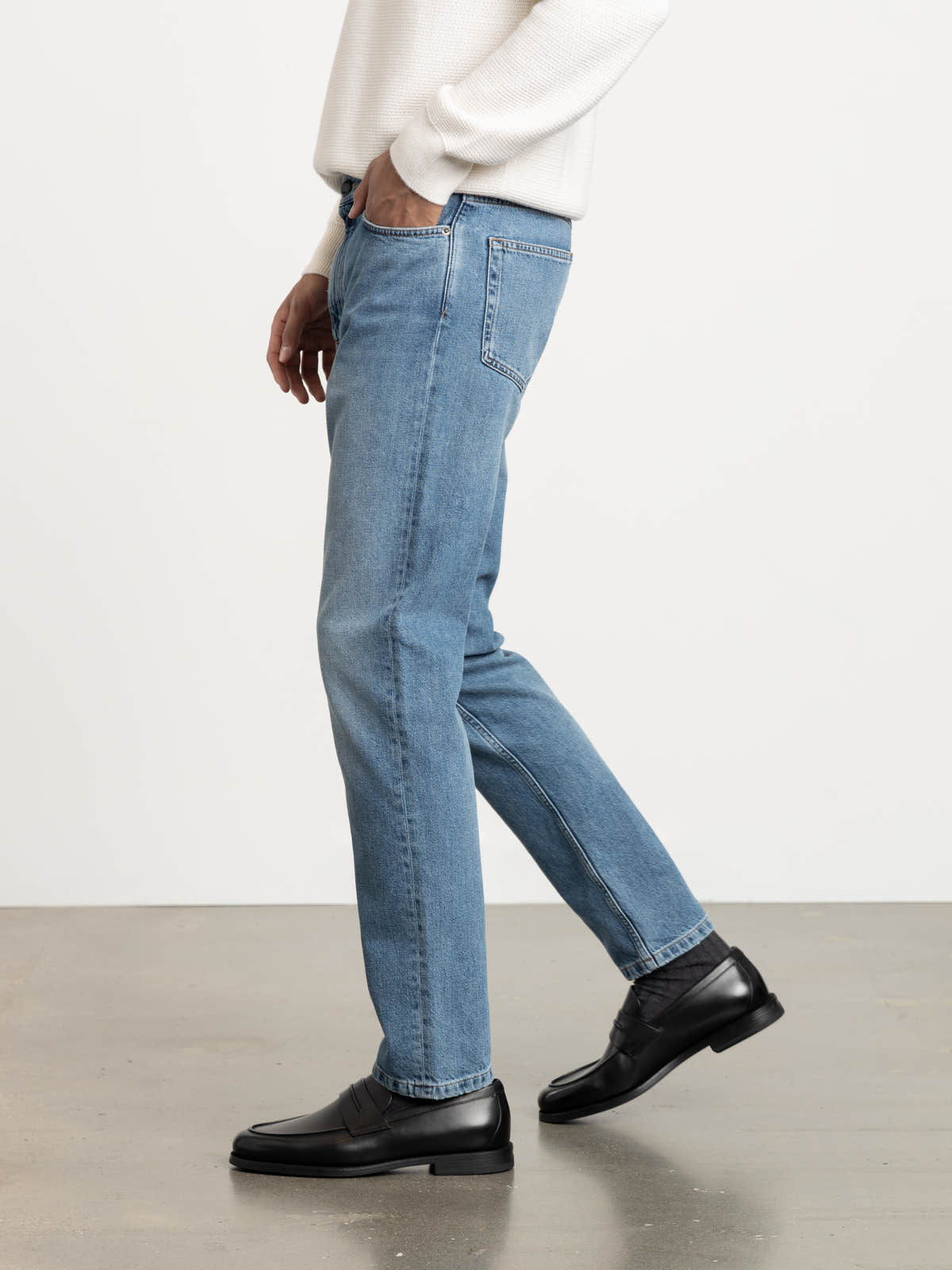 Blue Cotton Roccia Jeans