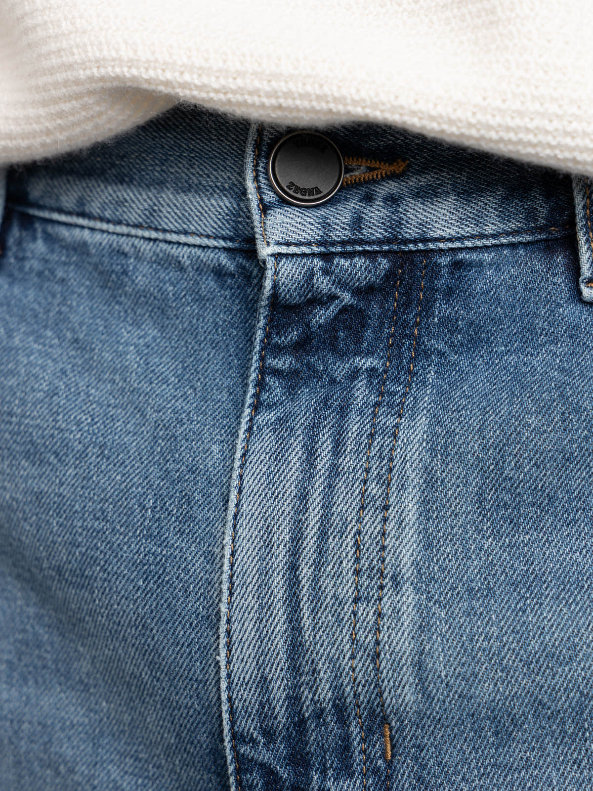 Blue Cotton Roccia Jeans