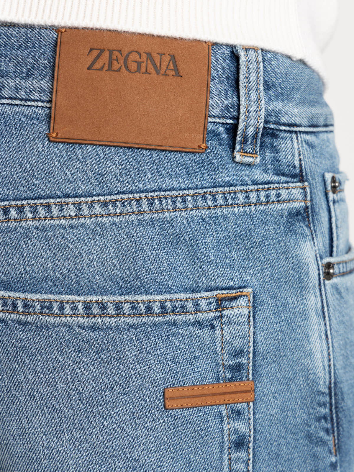 Blue Cotton Roccia Jeans