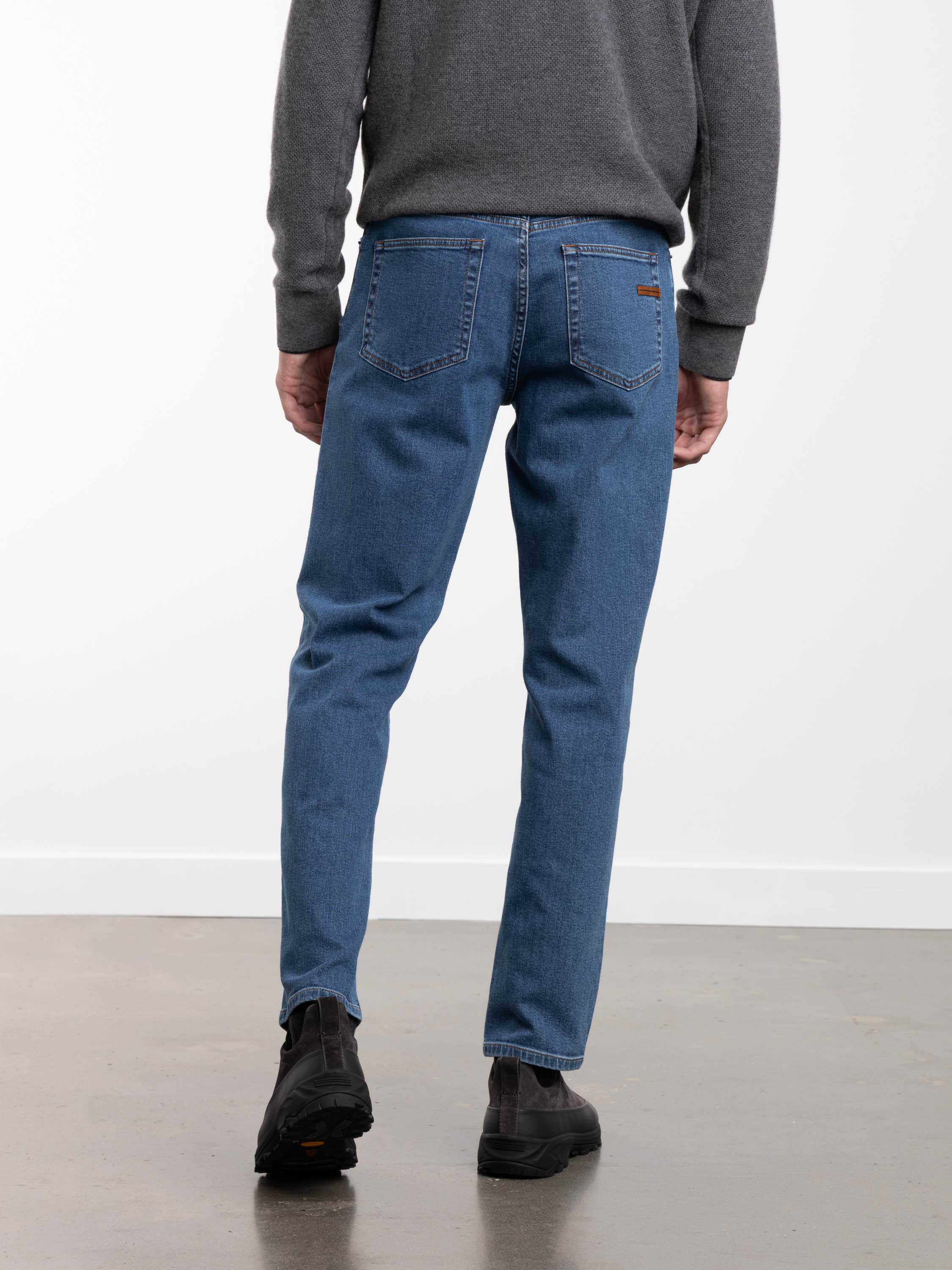 Blue Cotton Stretch City Jean