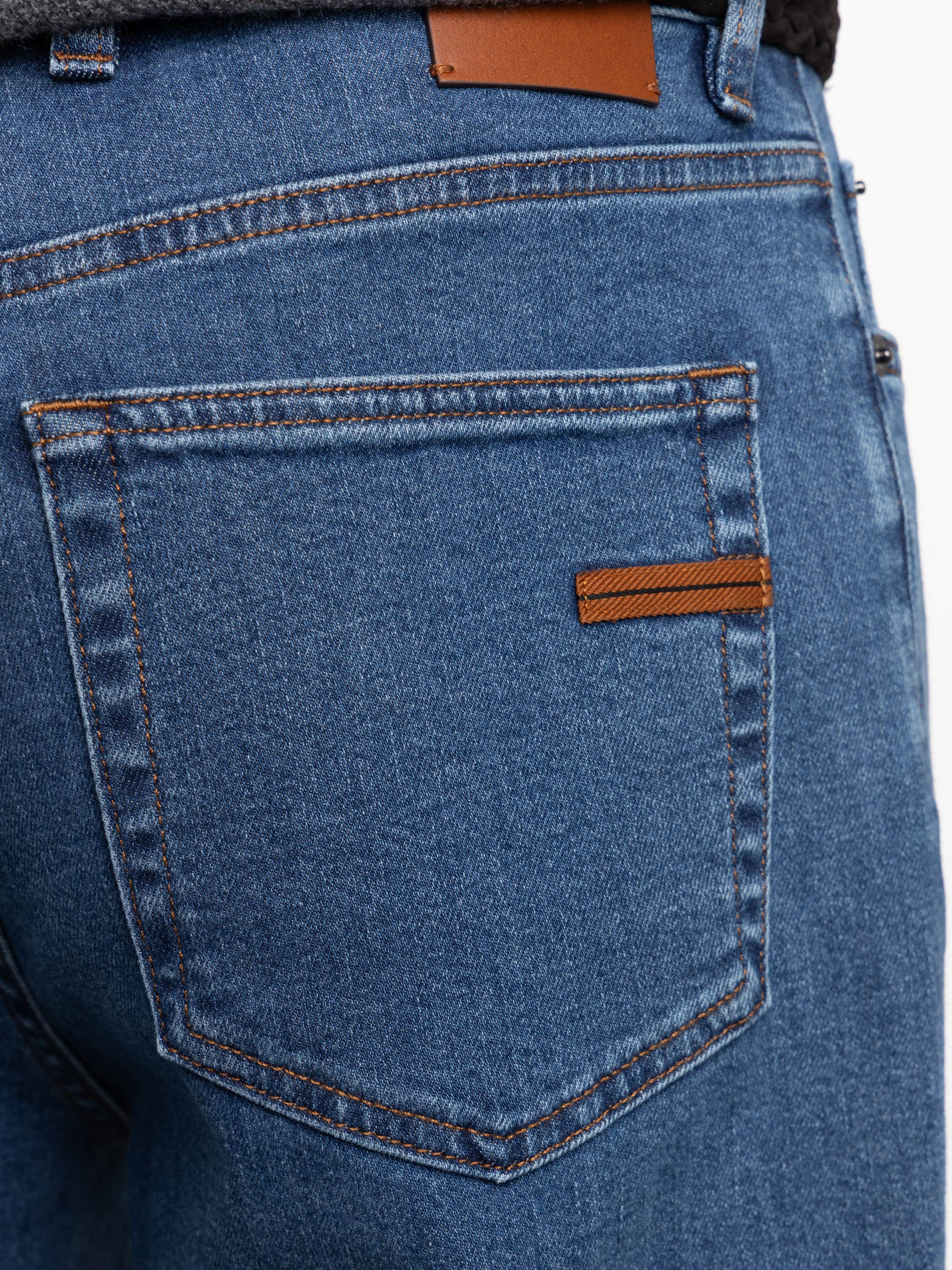 Blue Cotton Stretch City Jean