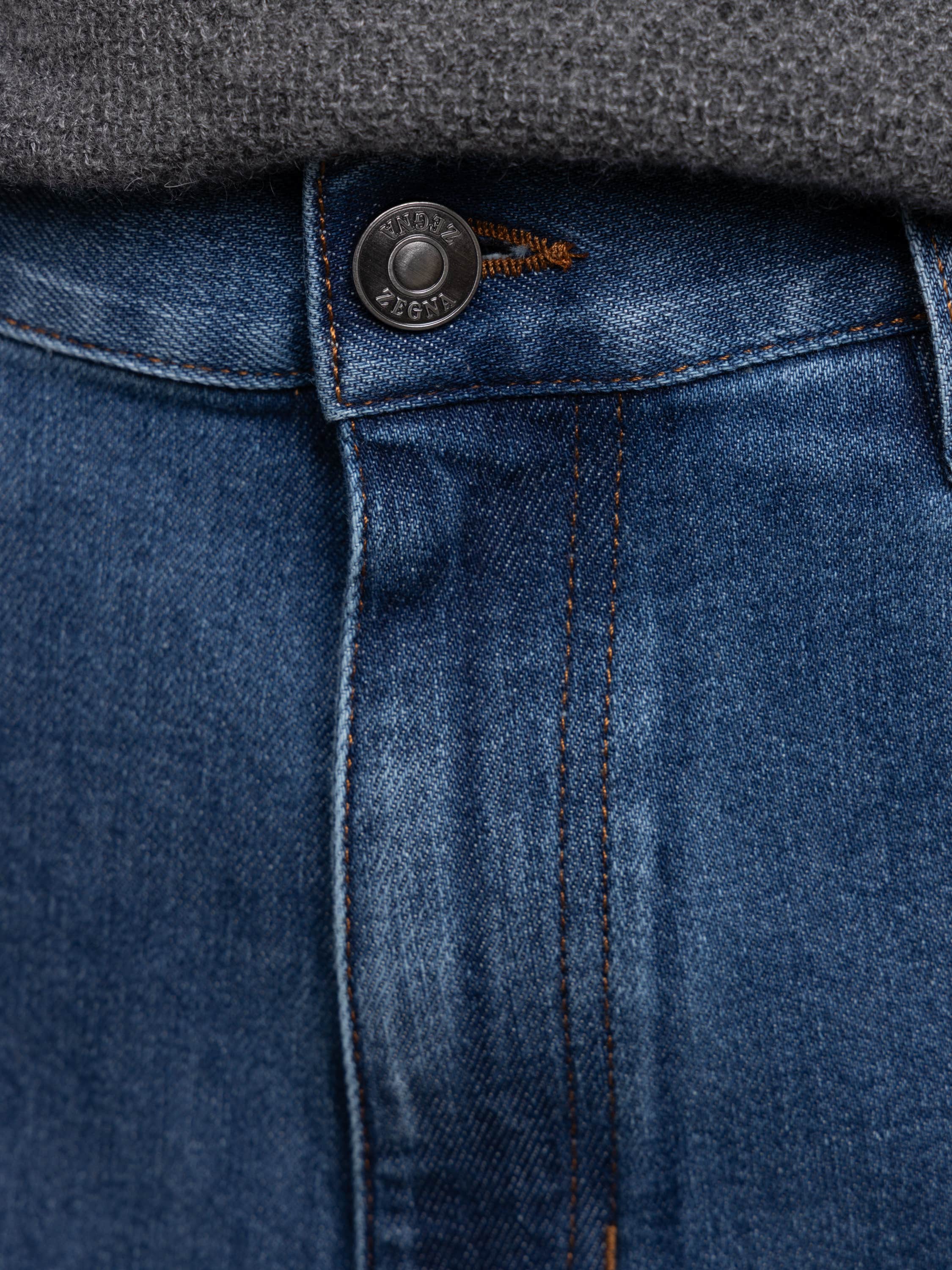 Blue Cotton Stretch City Jean