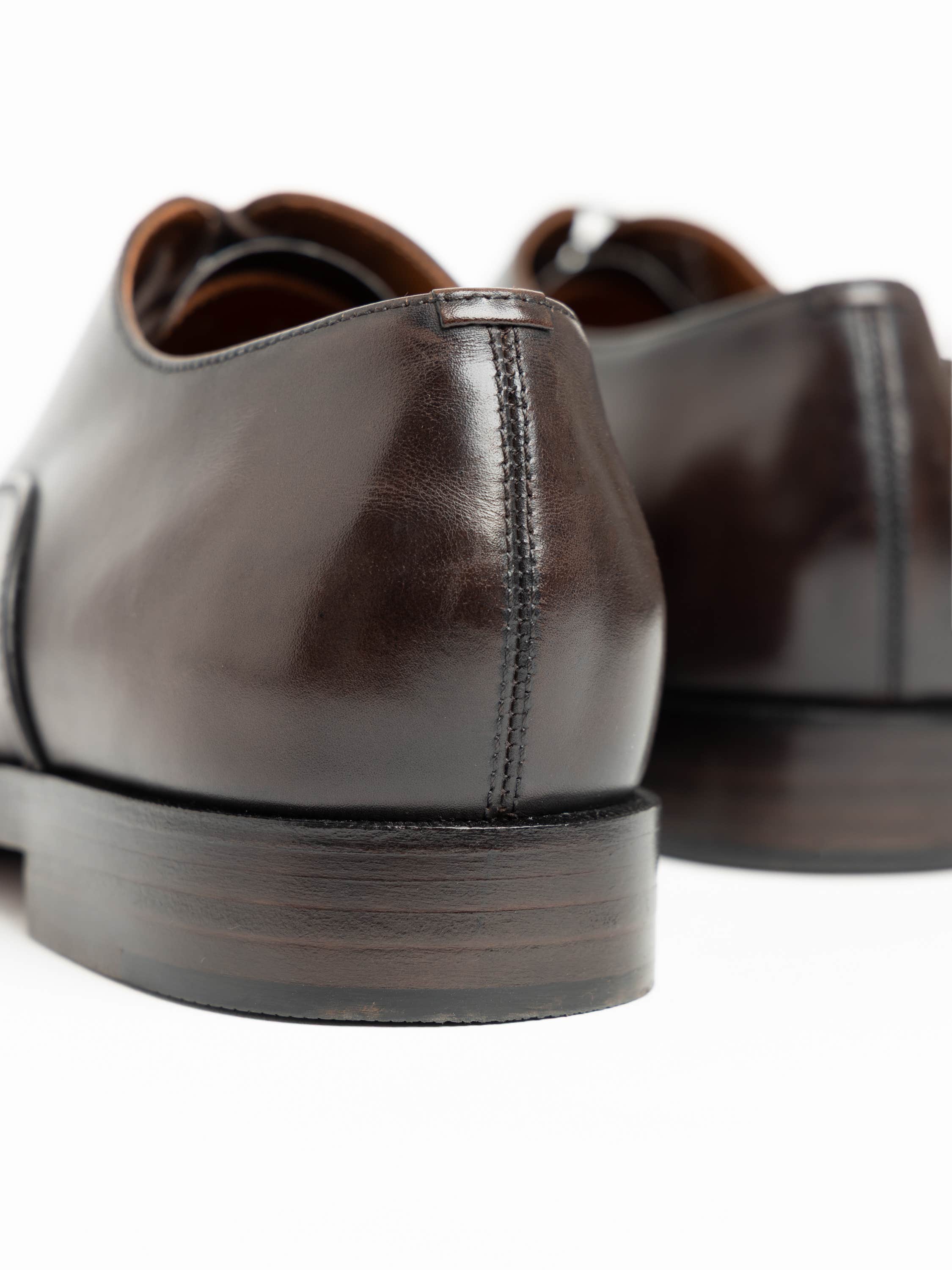 Brown Leather Torino Oxford Shoes