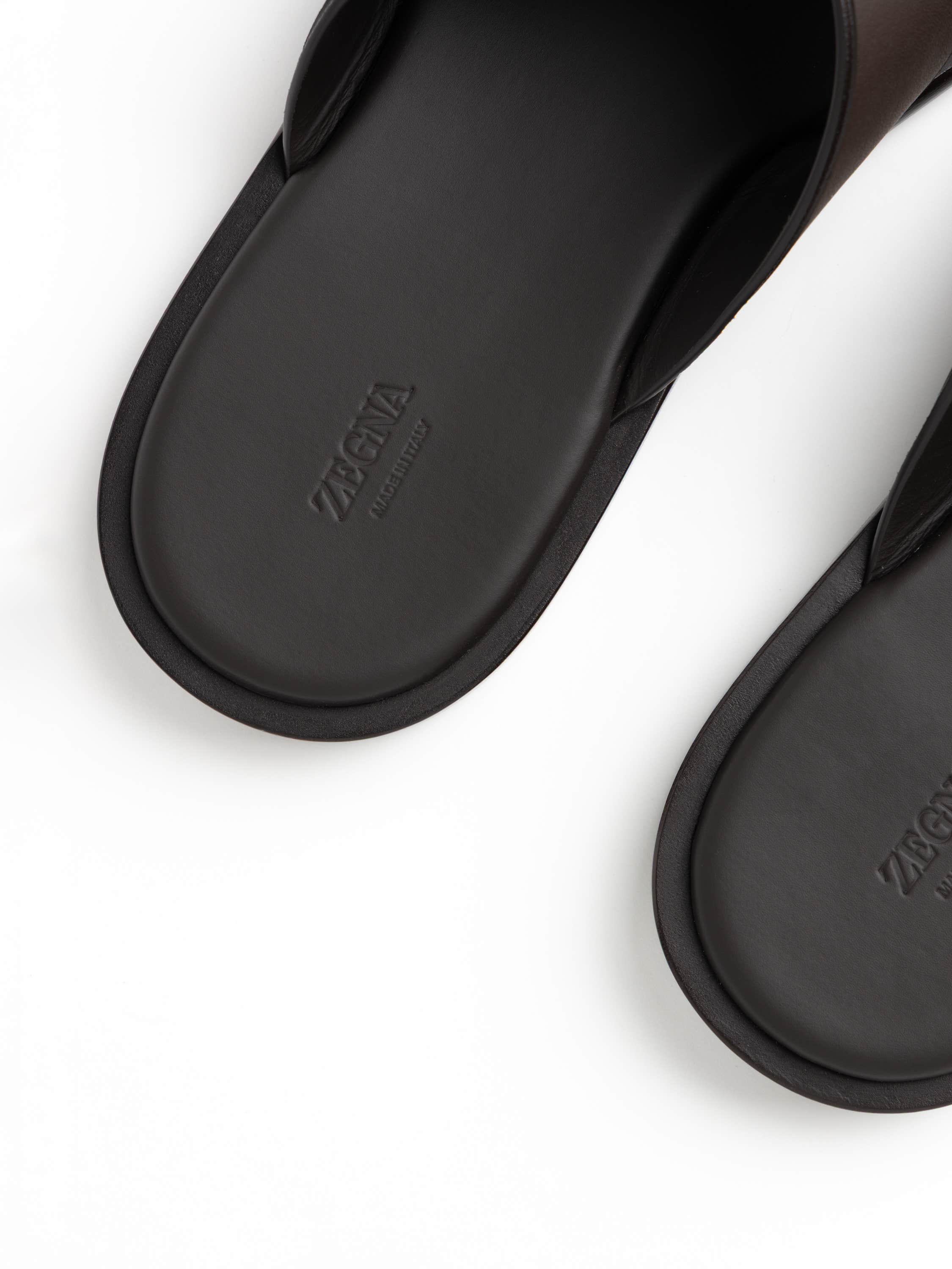 Dark Brown Leather Sandals