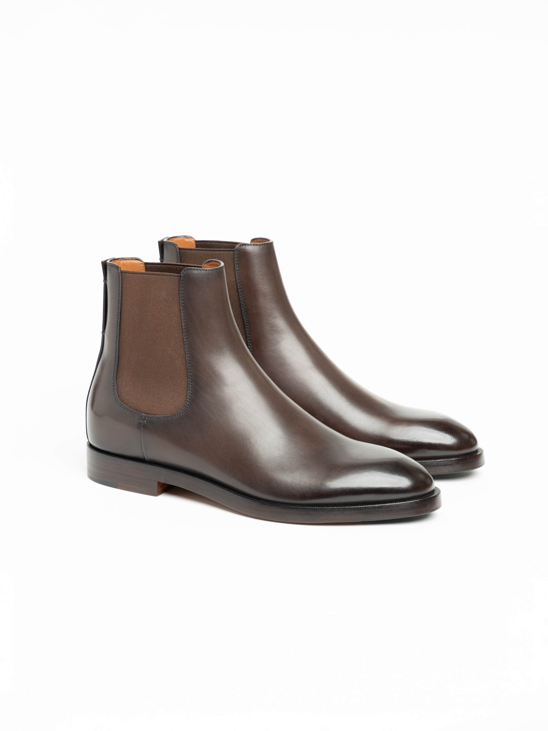 Dark Brown Leather Torino Ankle Boot