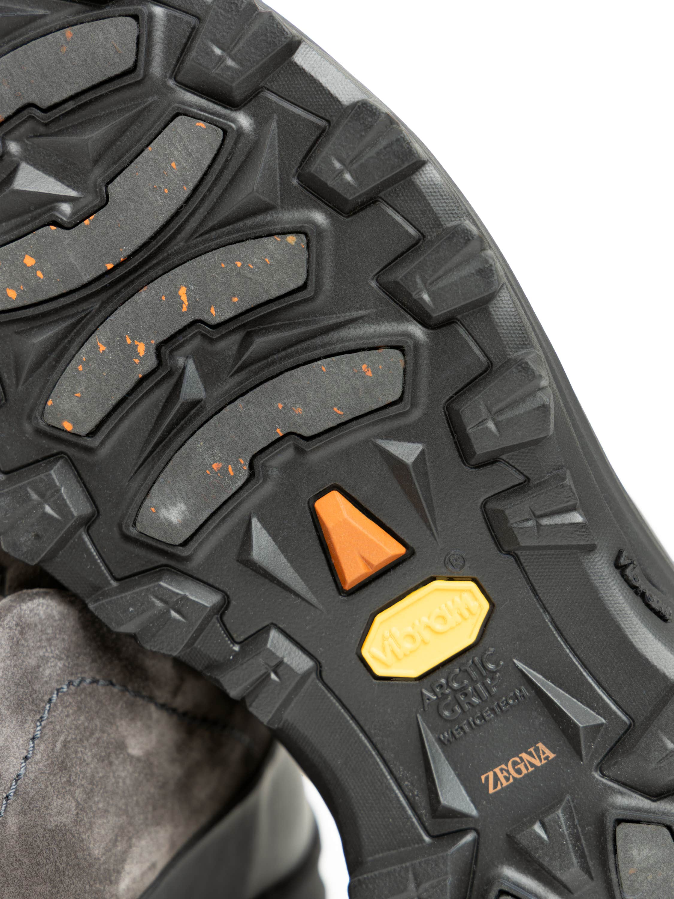 Dark Grey Leather and Suede Triple Stitch™ Monte Sneakers