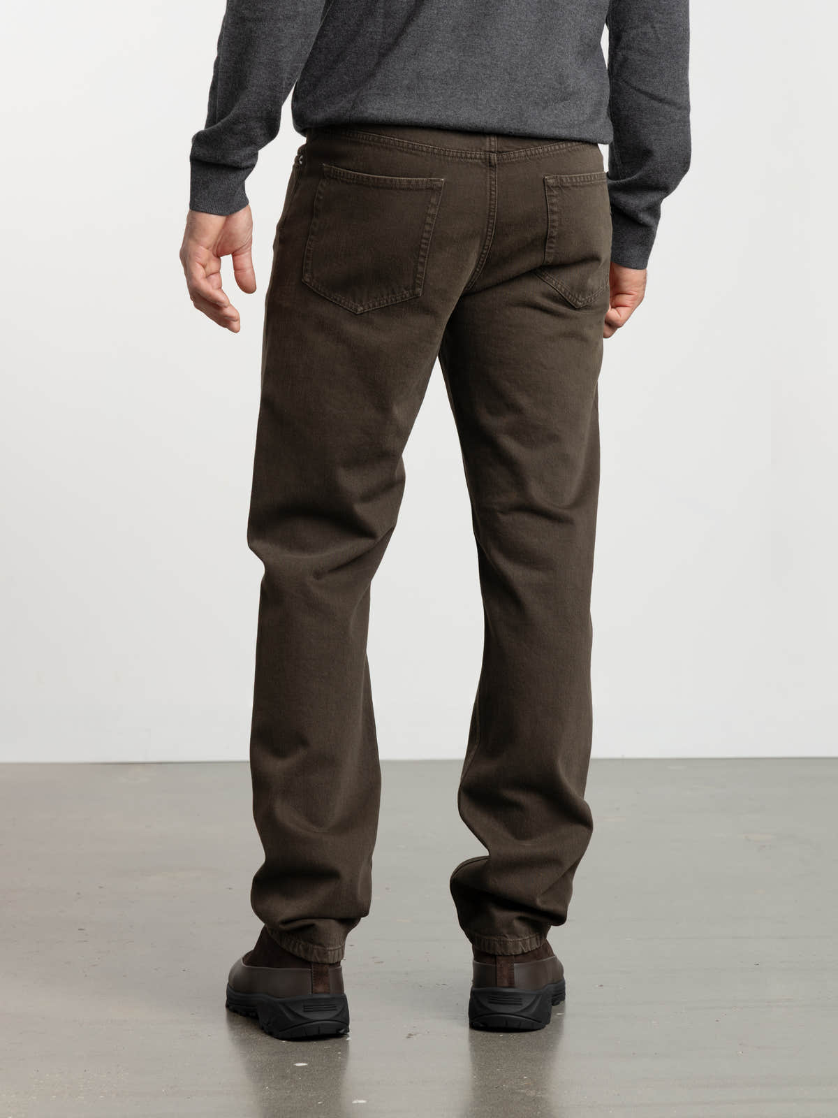 Dark Olive Green Cotton Roccia Pants
