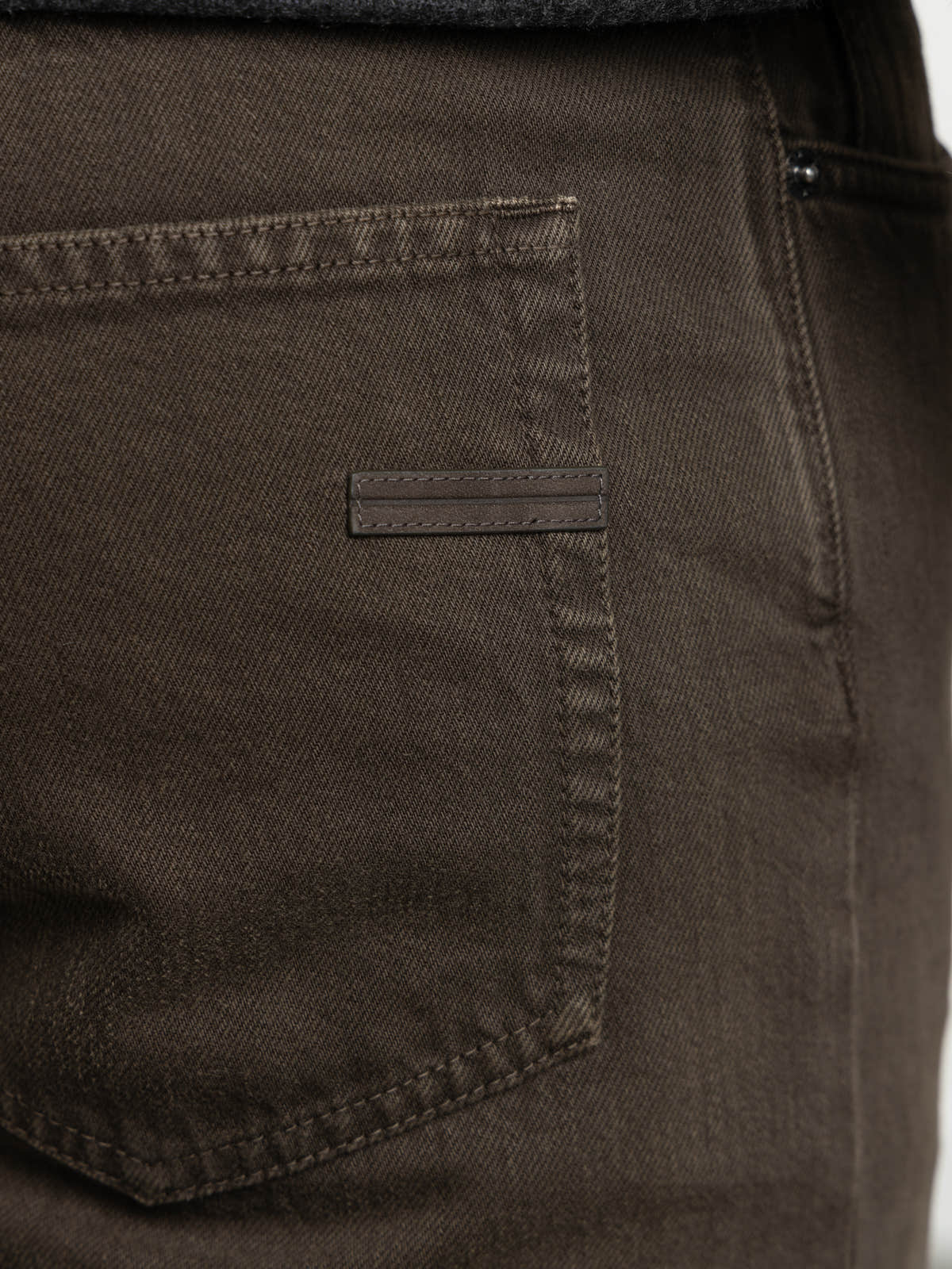 Dark Olive Green Cotton Roccia Pants
