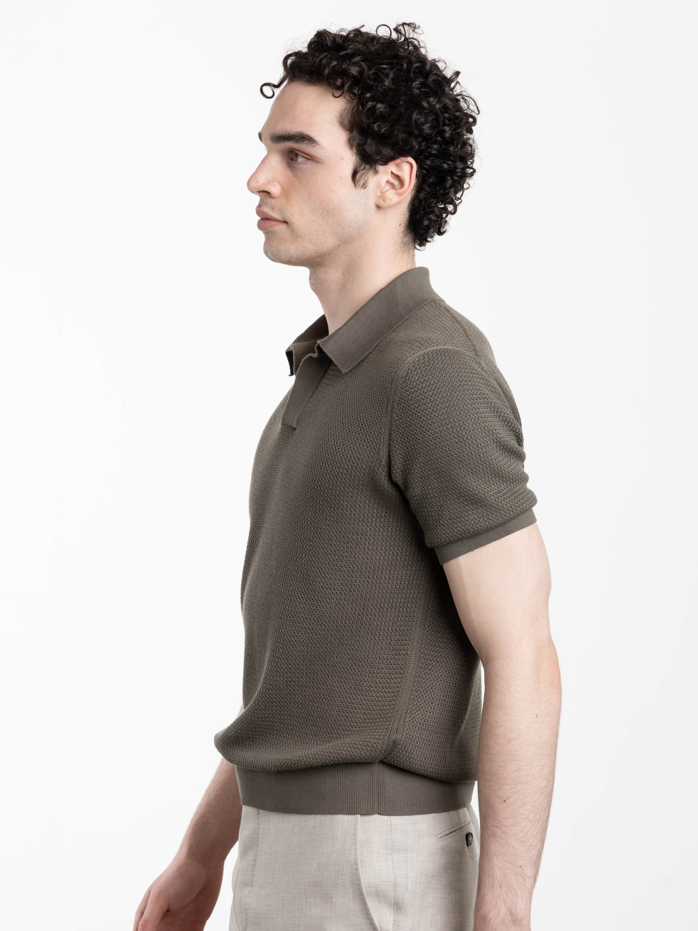 Dark Taupe Premium Cotton Polo Shirt