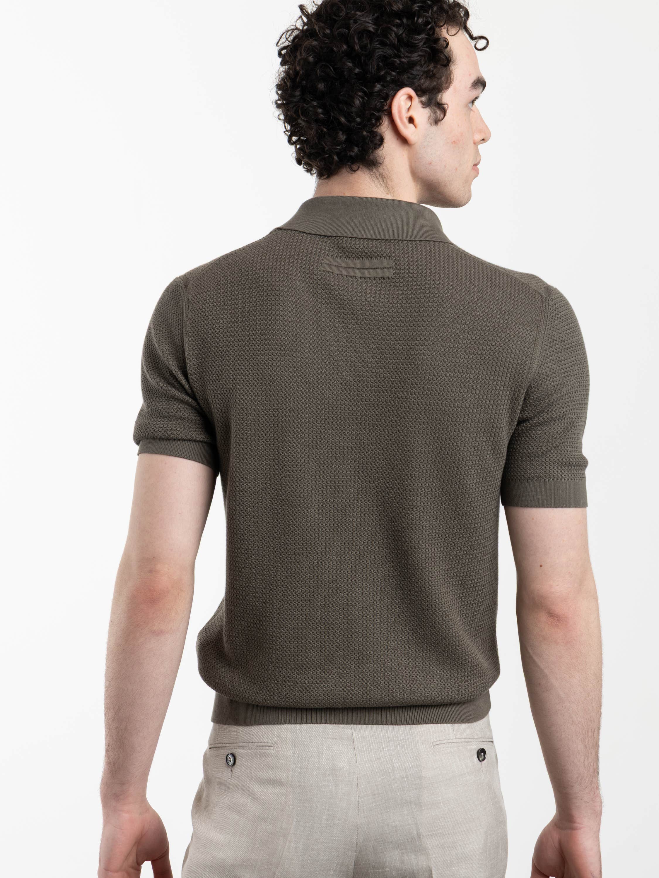 Dark Taupe Premium Cotton Polo Shirt