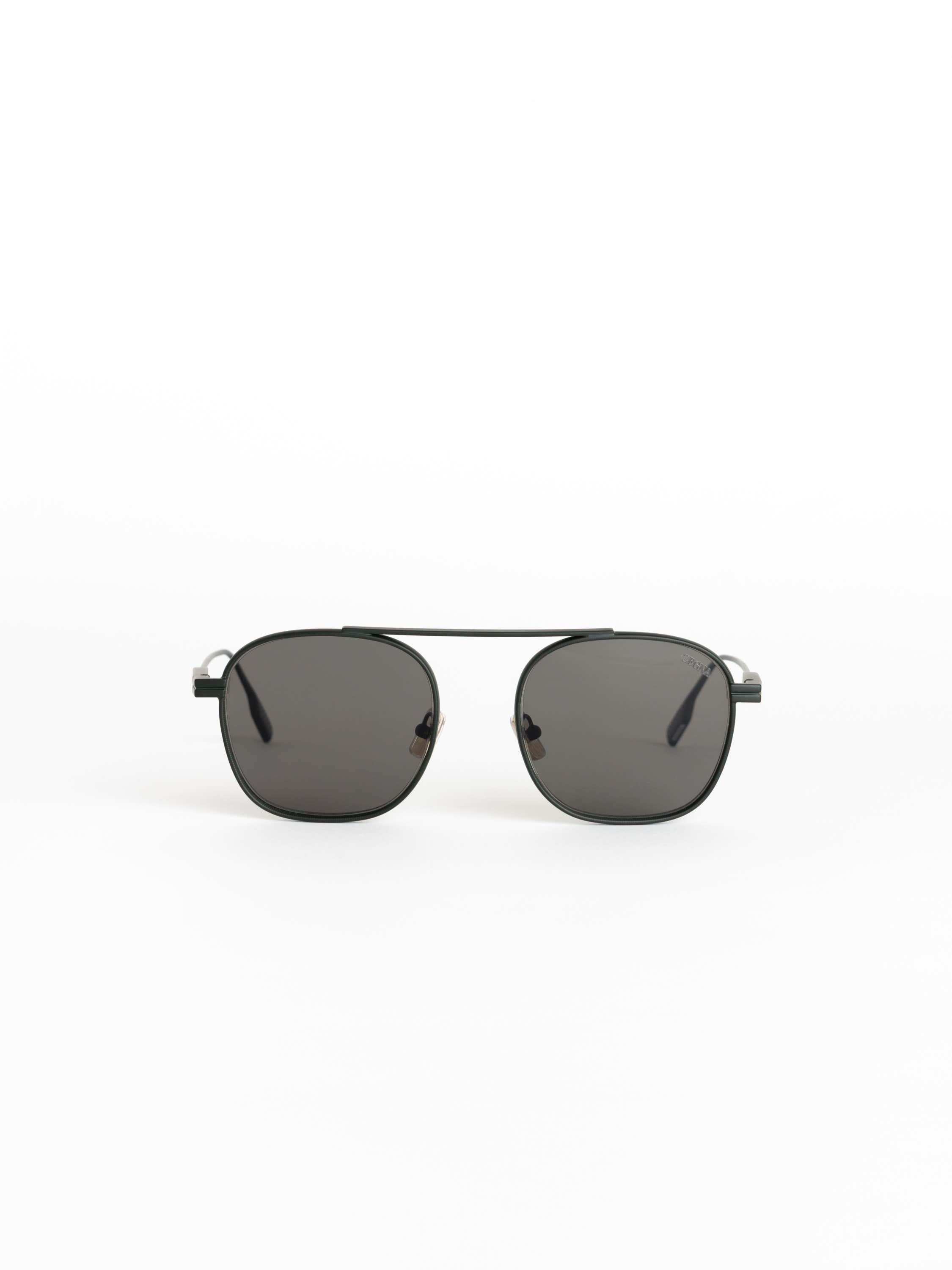 Forest Green Aviator Sunglasses