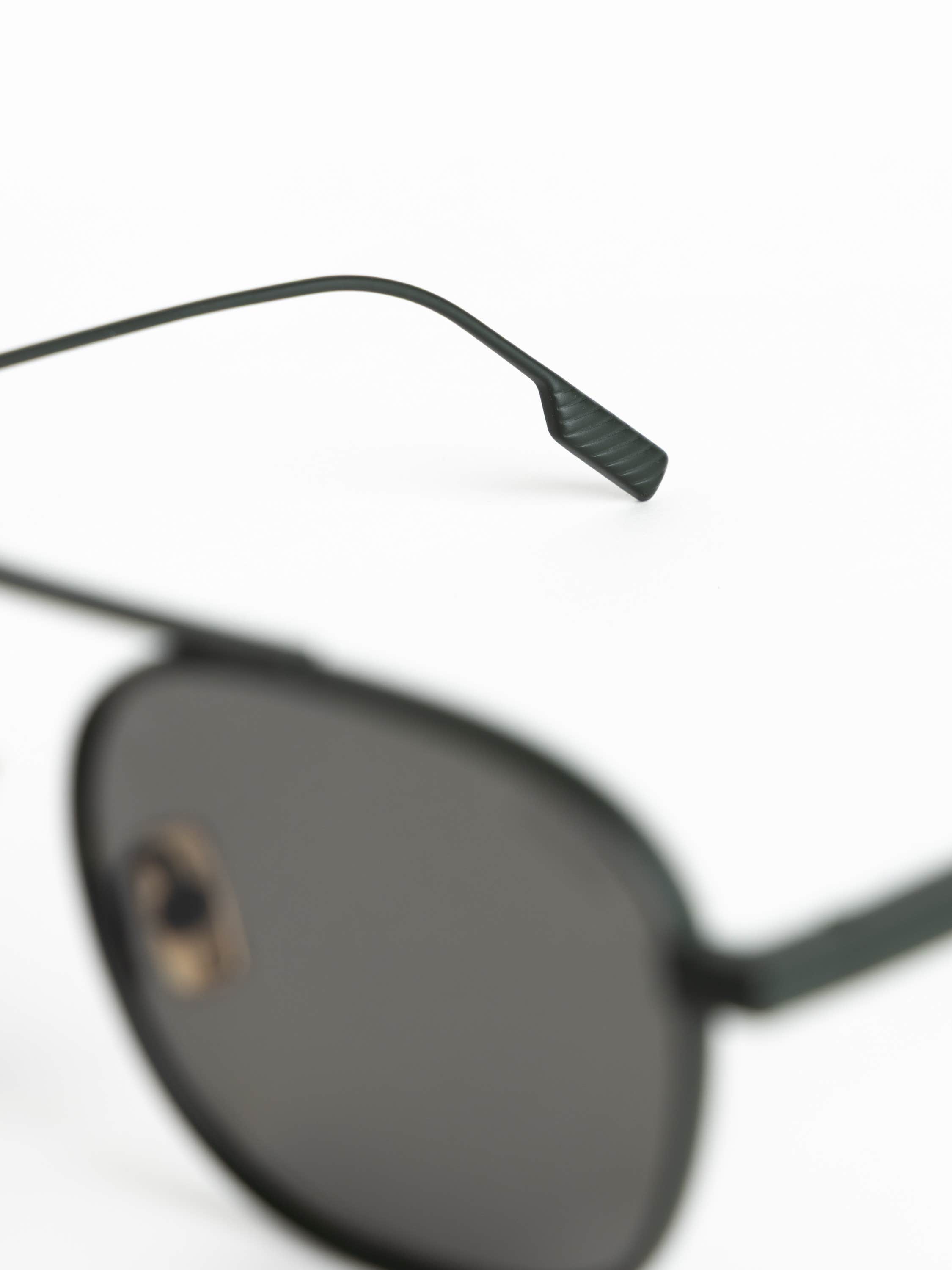 Forest Green Aviator Sunglasses