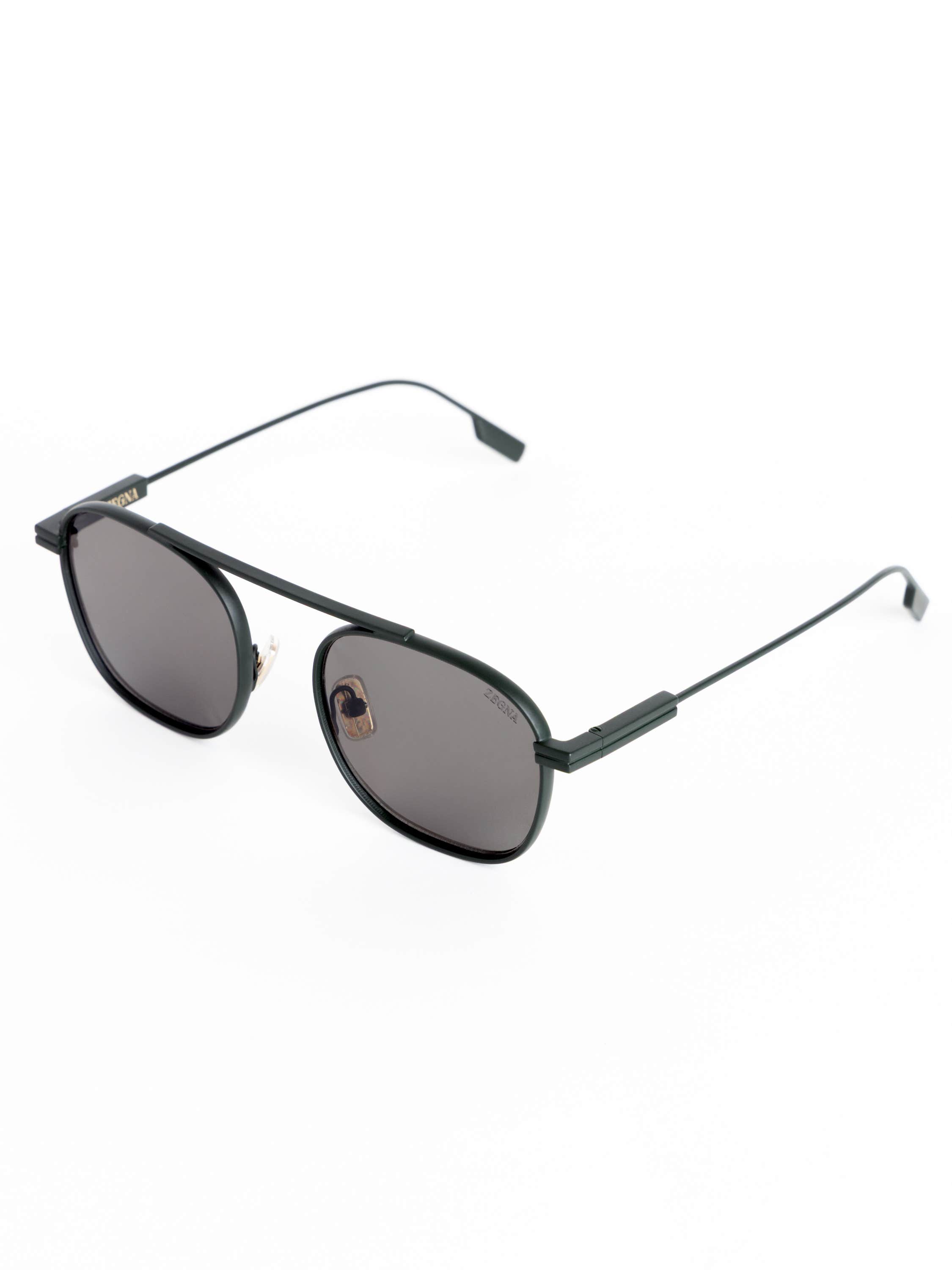 Forest Green Aviator Sunglasses