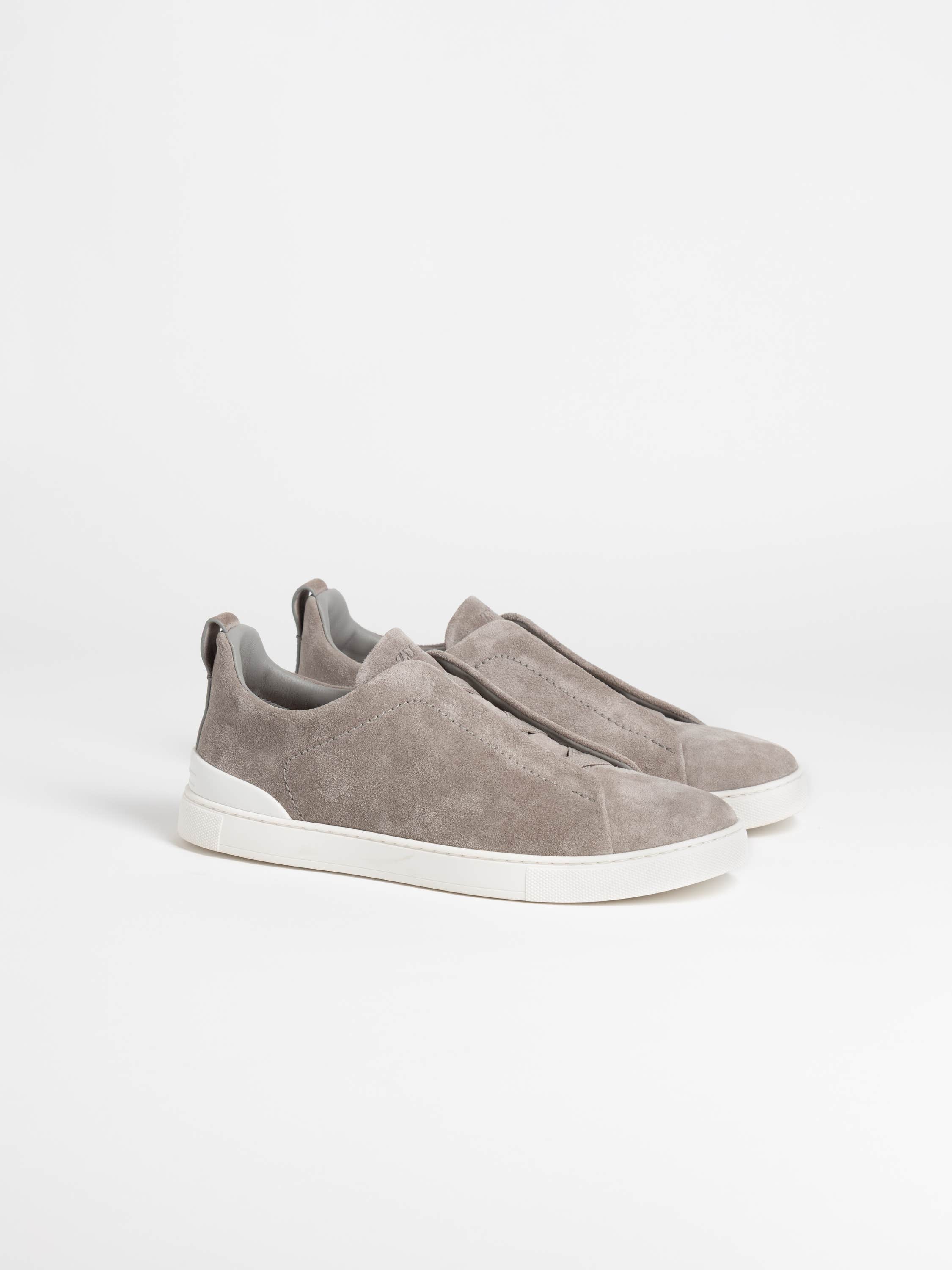 Grey Mélange Suede Triple Stitch™ Sneakers