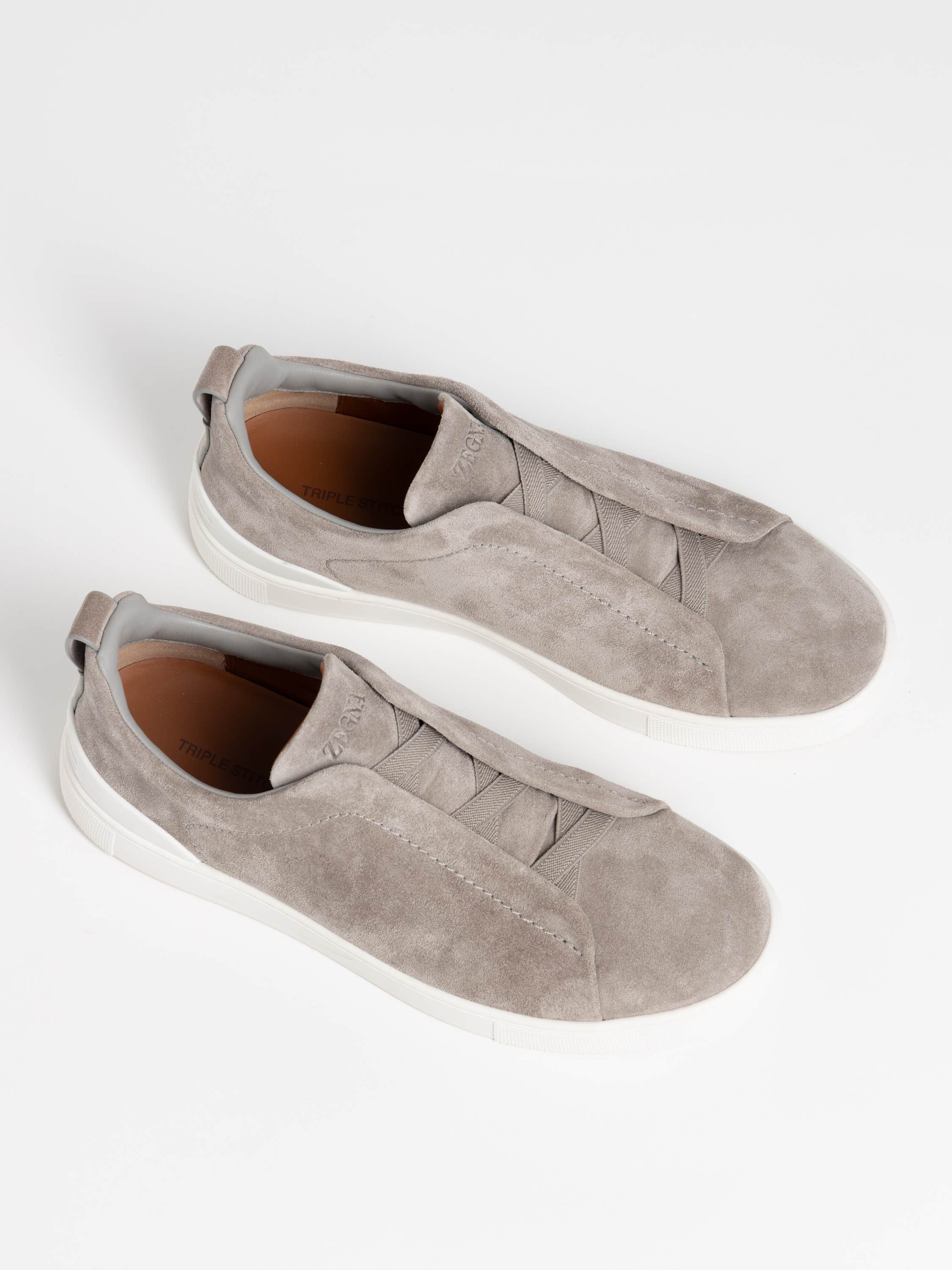 Grey Mélange Suede Triple Stitch™ Sneakers