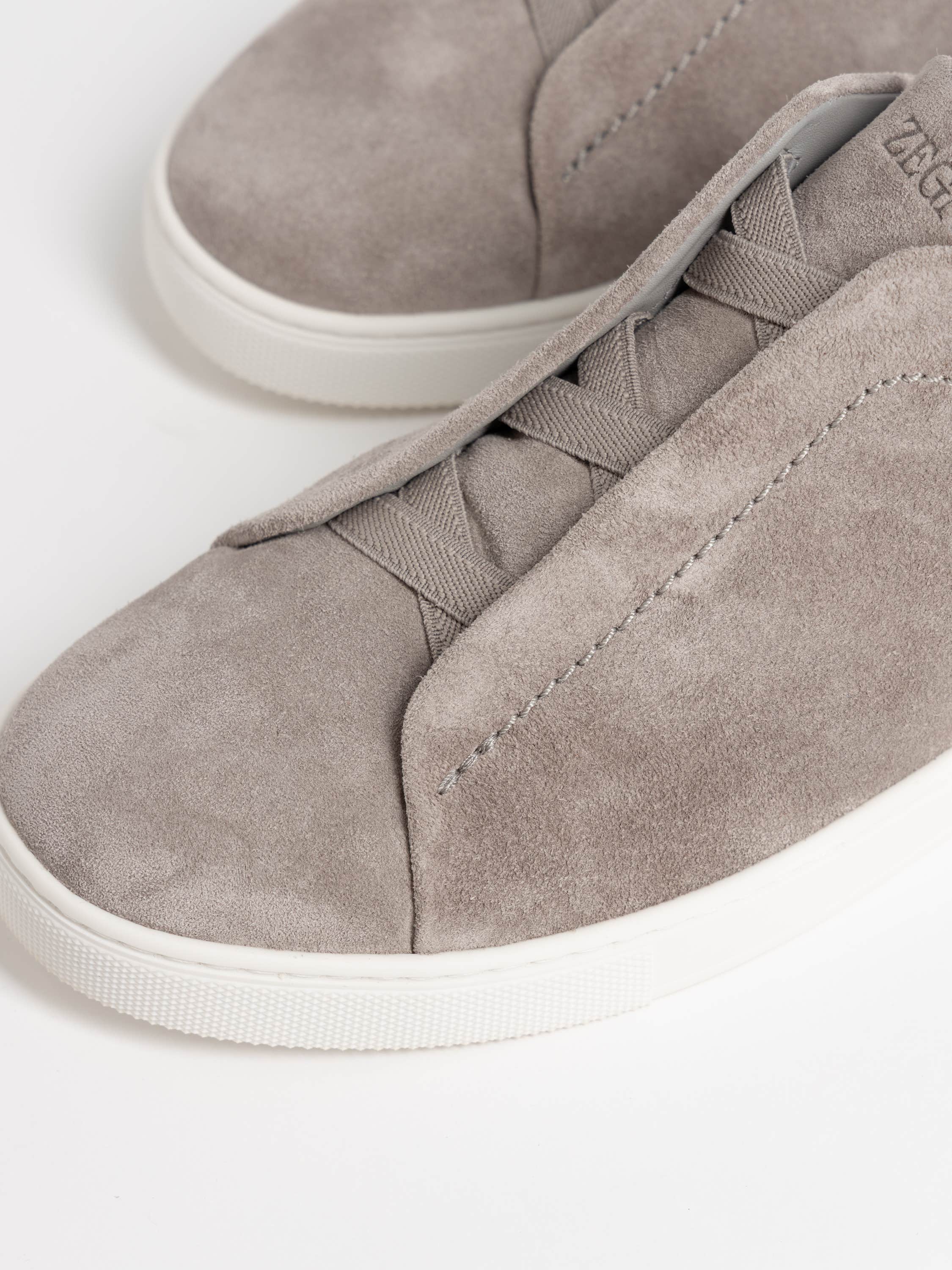 Grey Mélange Suede Triple Stitch™ Sneakers