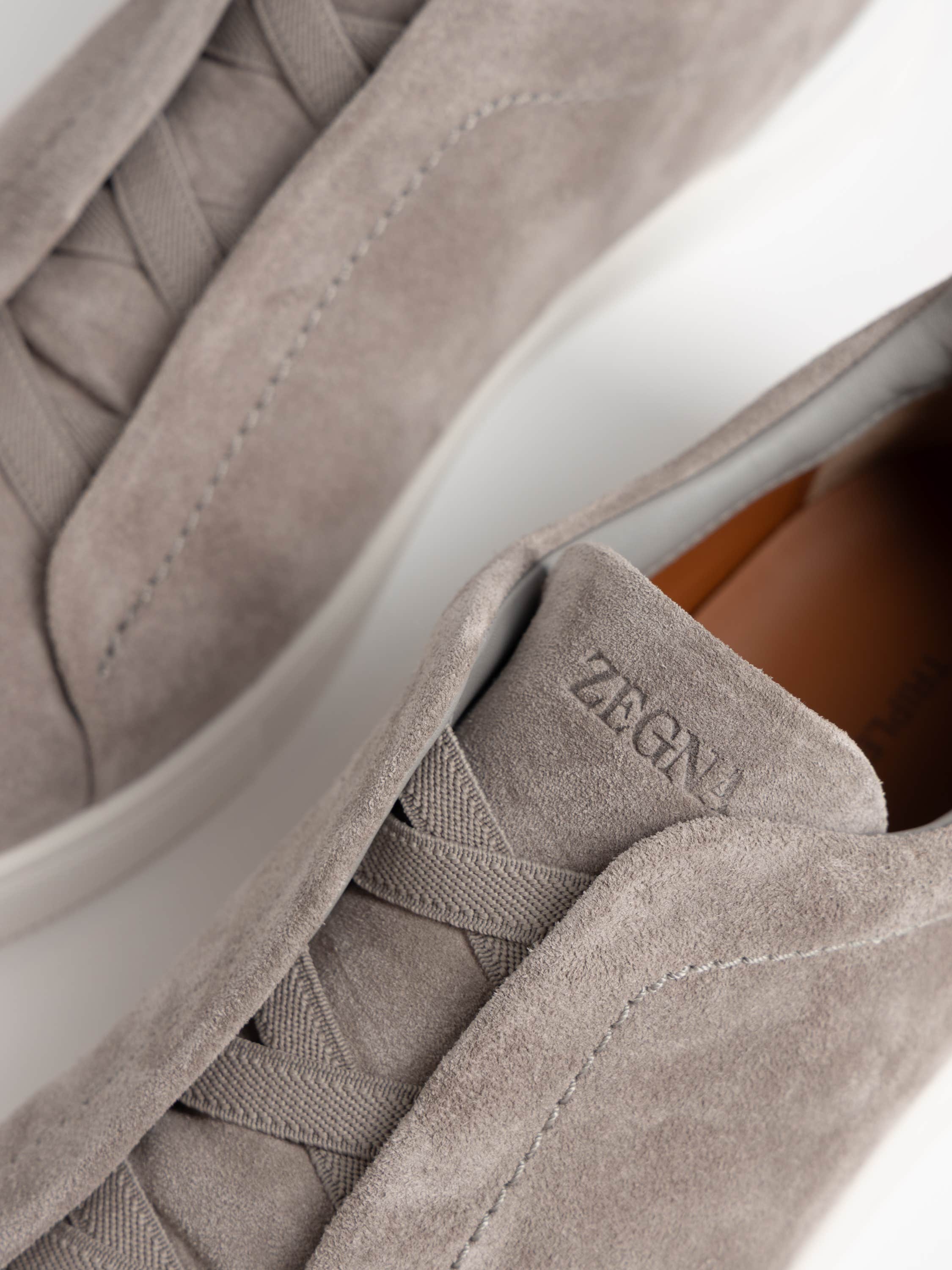 Grey Mélange Suede Triple Stitch™ Sneakers