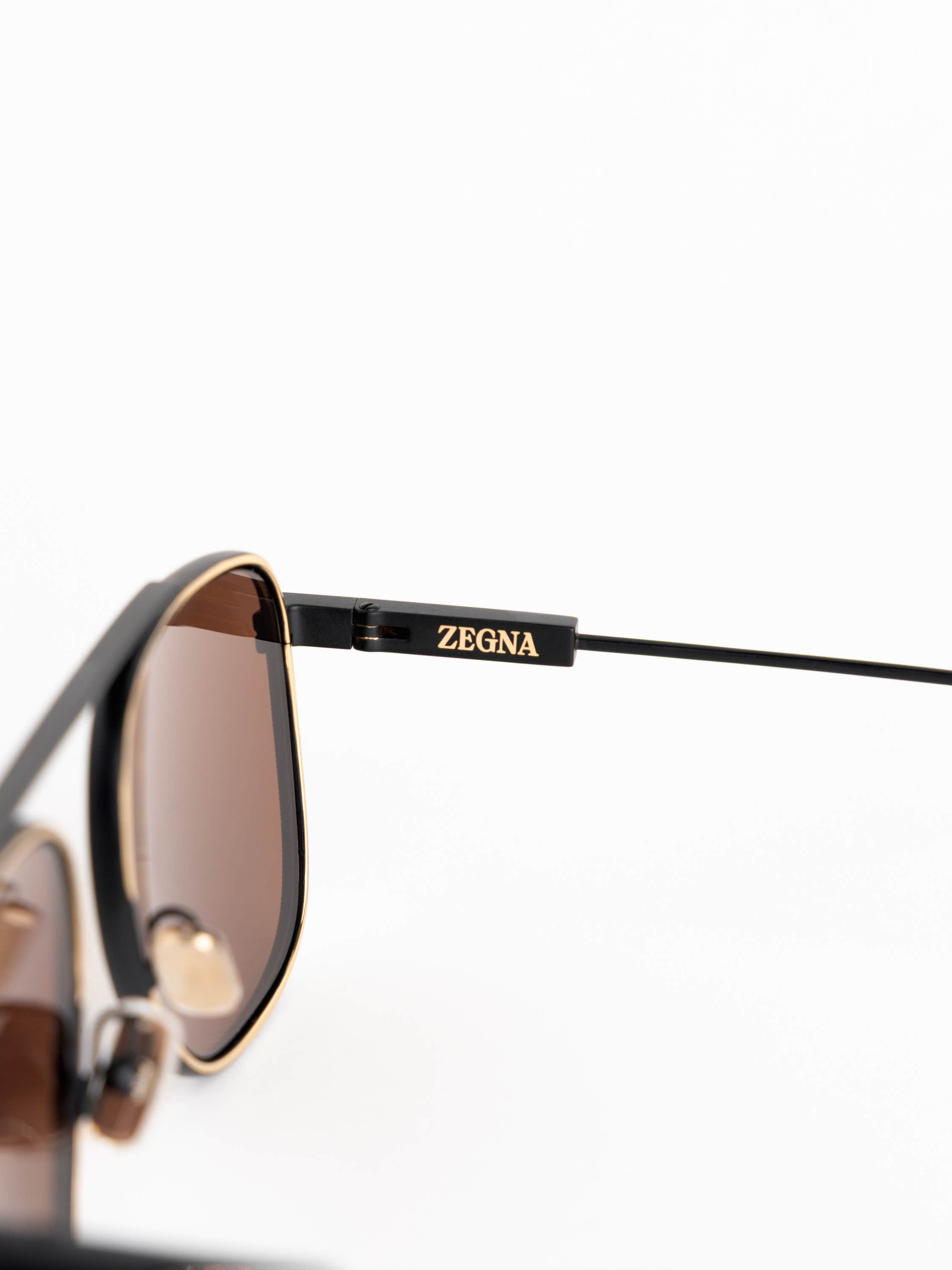 Matte Black Pilot Sunglasses