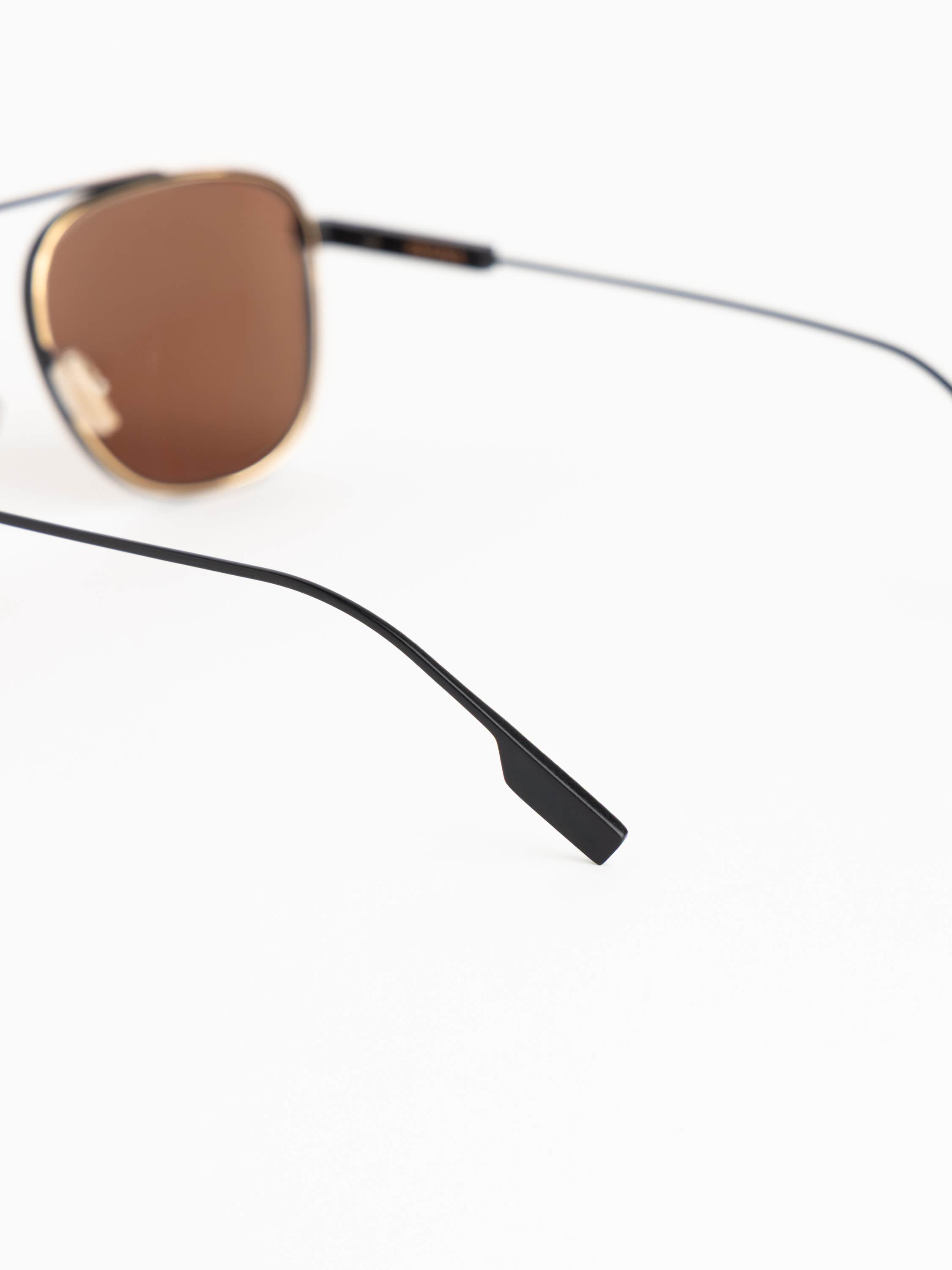 Matte Black Pilot Sunglasses