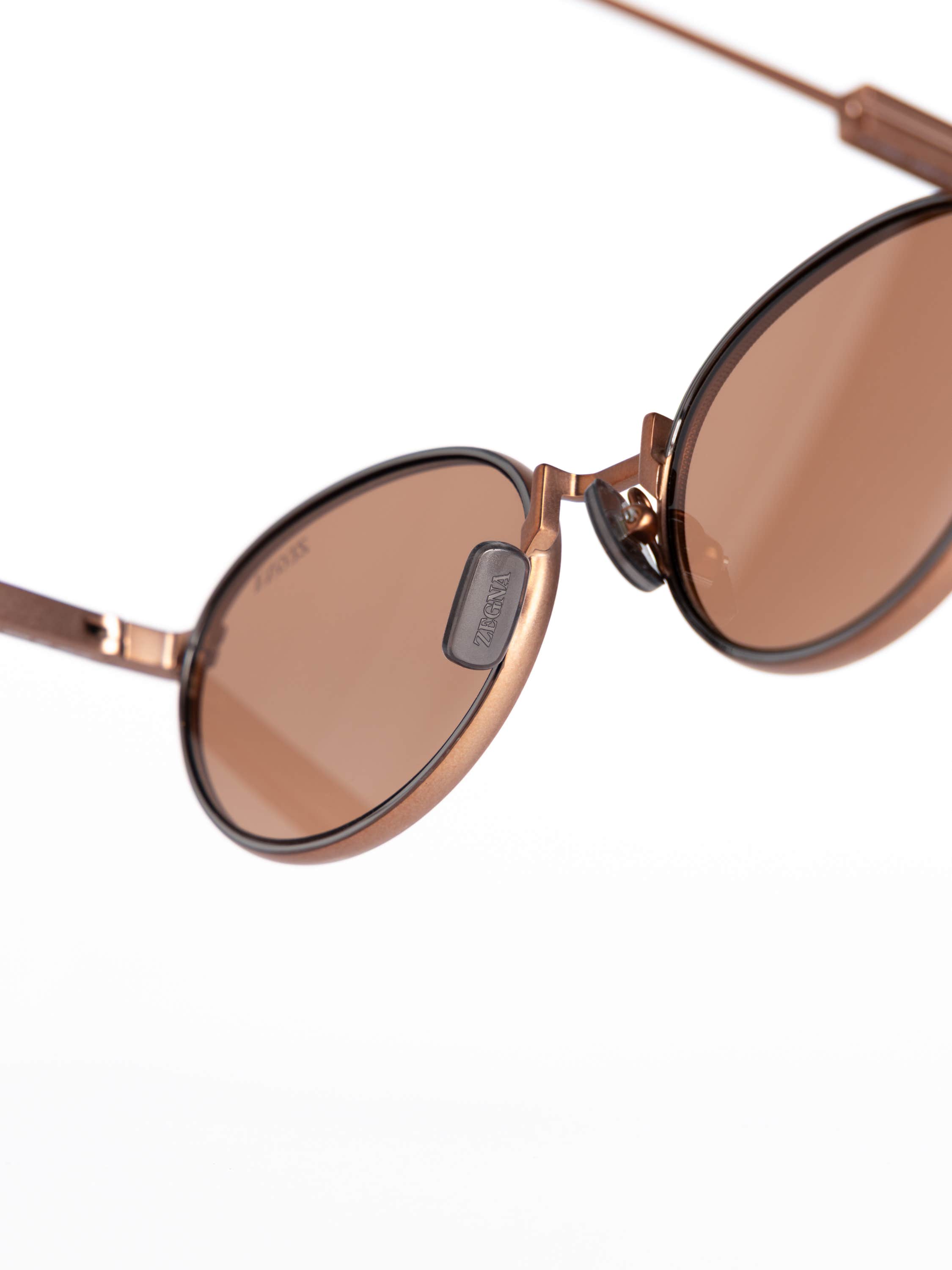 Matte Bronze Oval Sunglasses