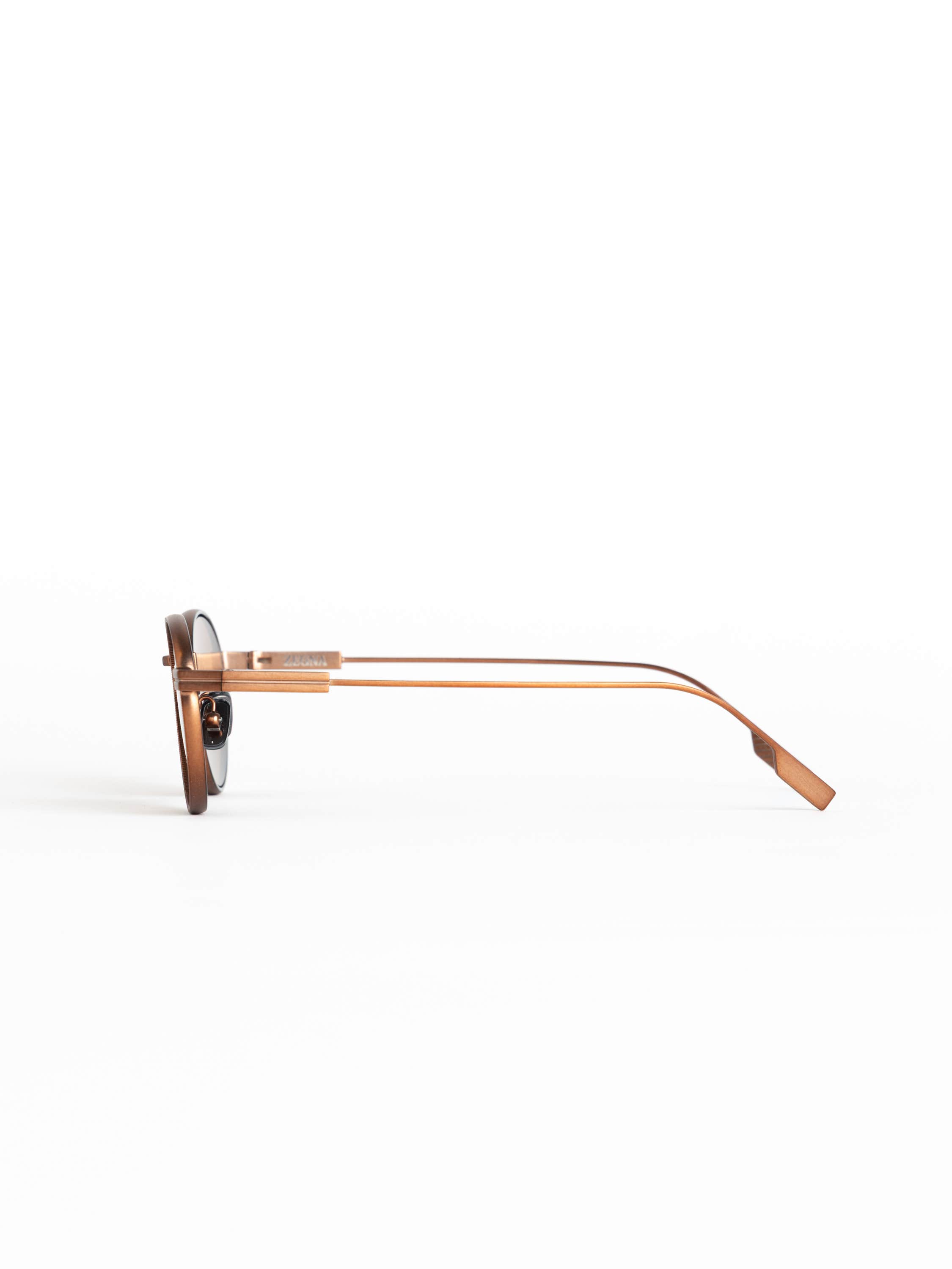 Matte Bronze Oval Sunglasses