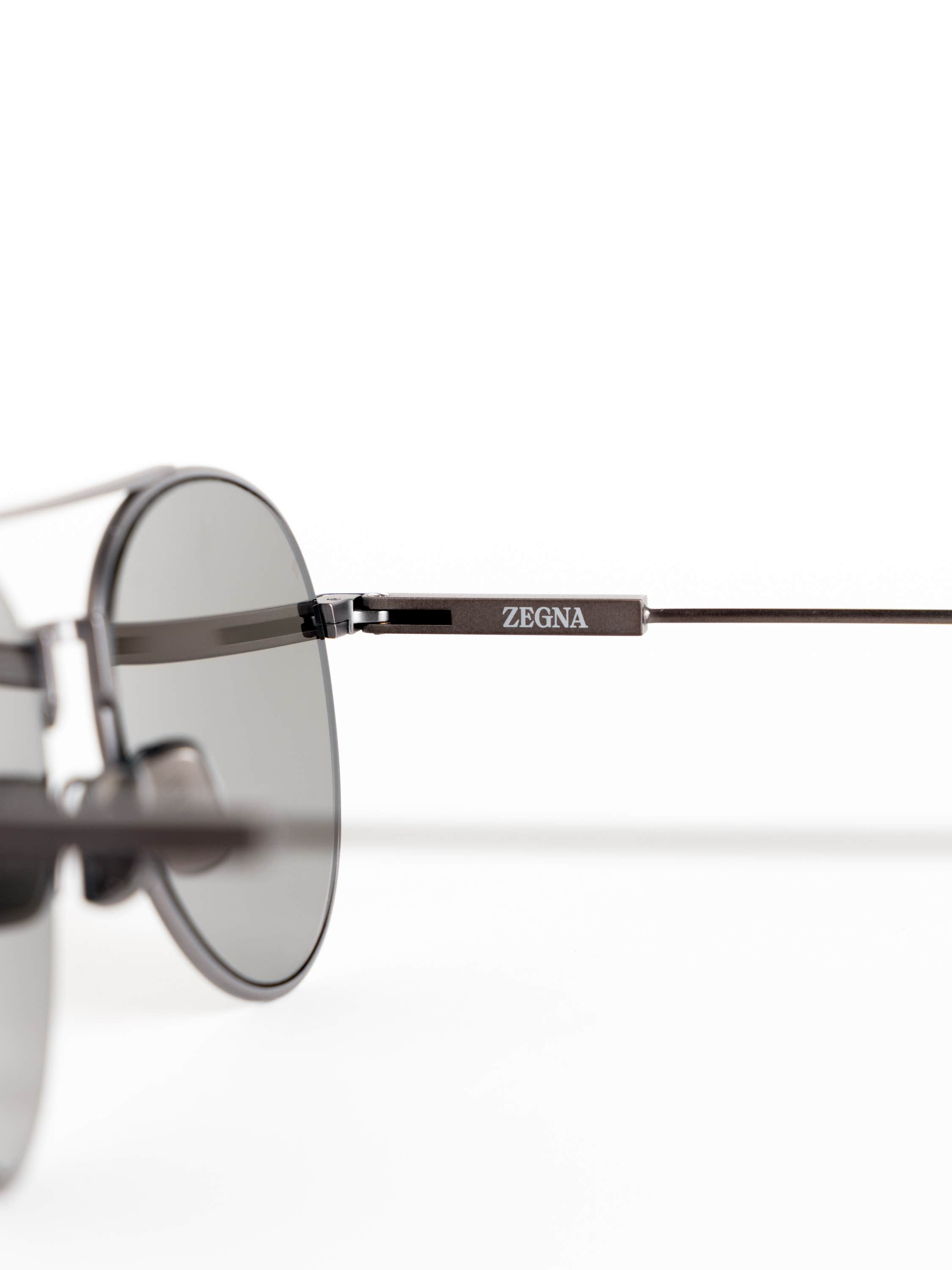 Matte Gunmetal Pilot Sunglasses