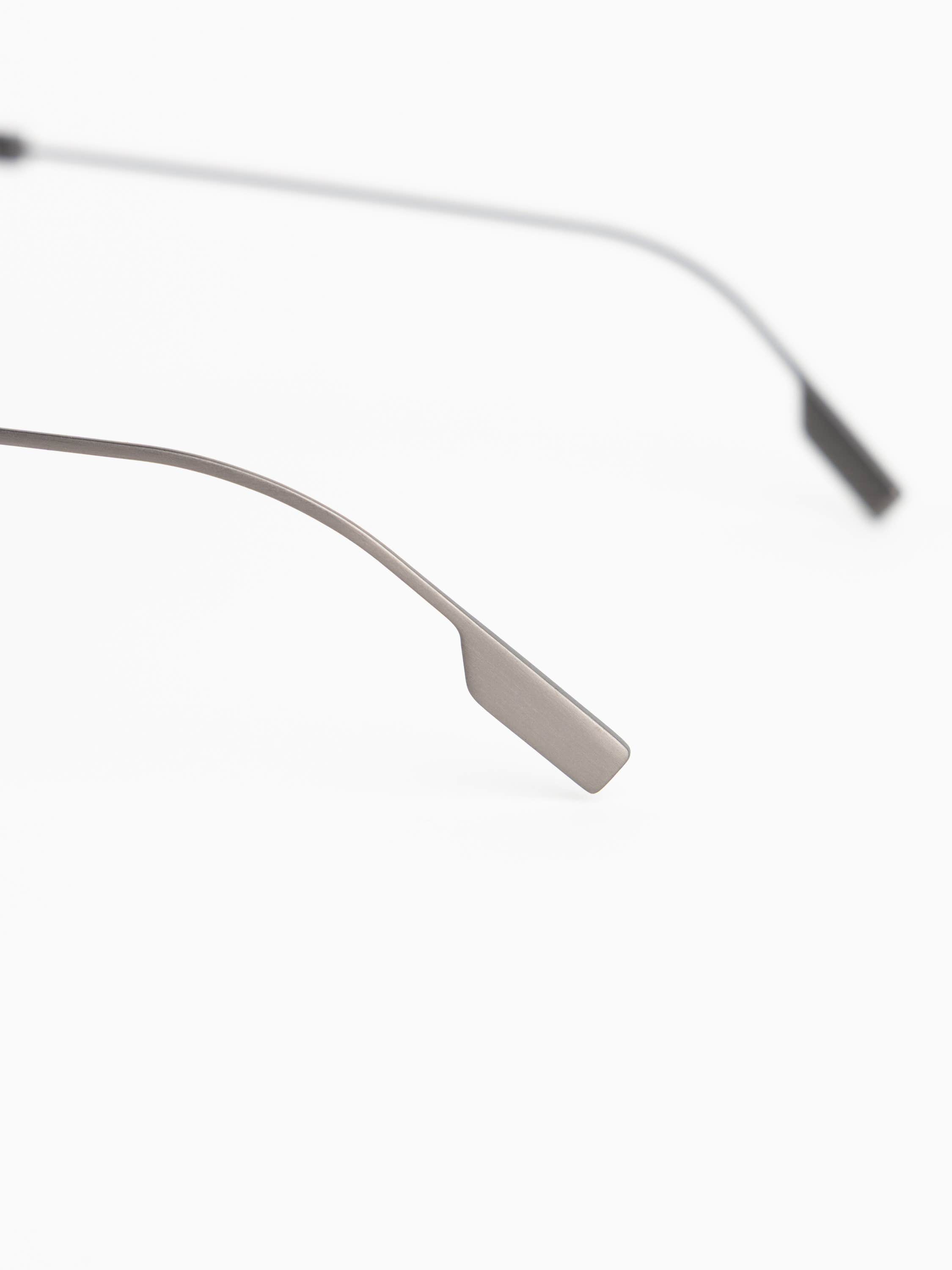 Matte Gunmetal Square Sunglasses