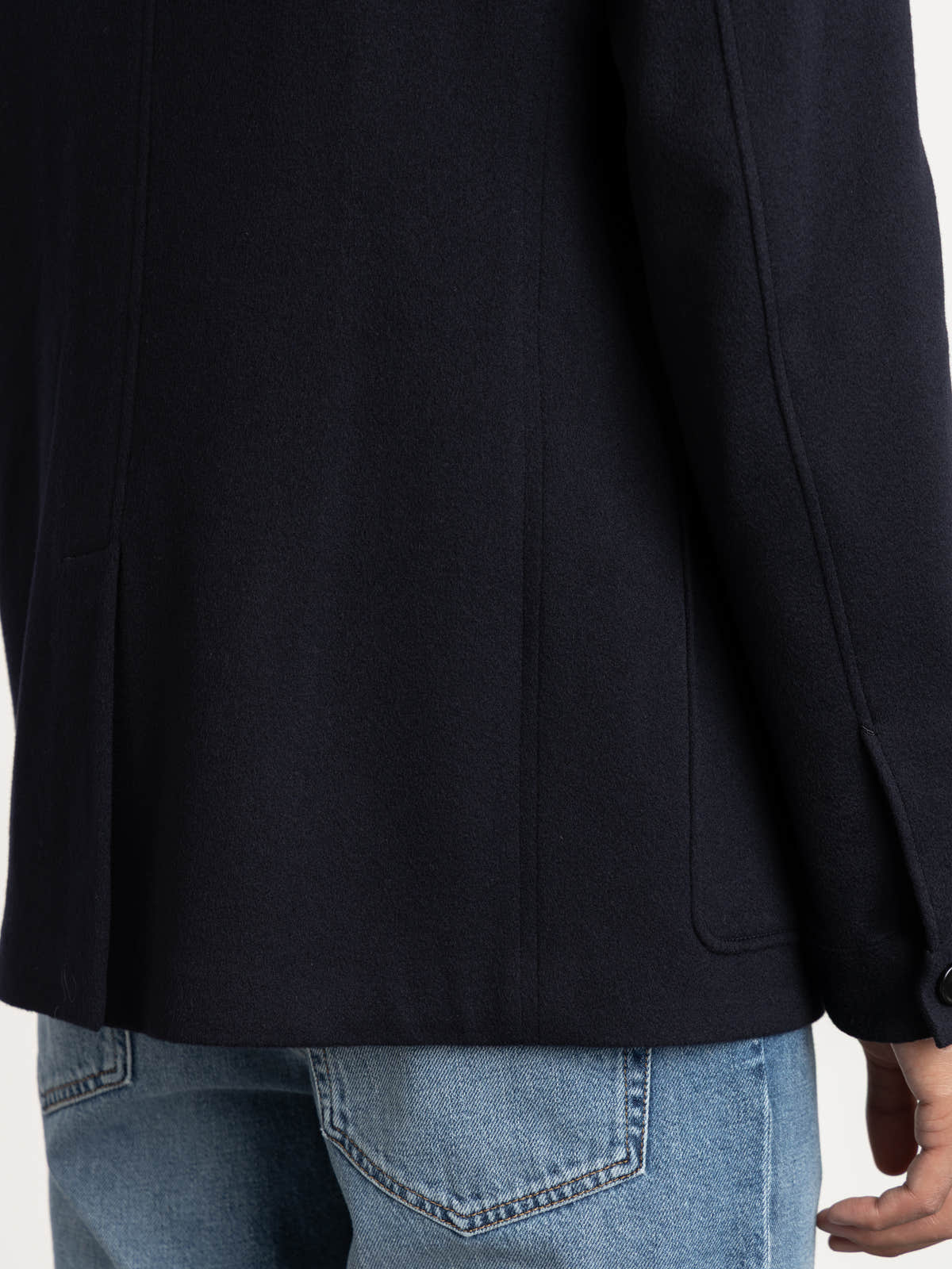 Navy Blue Oasi Cashmere Il Conte Jacket
