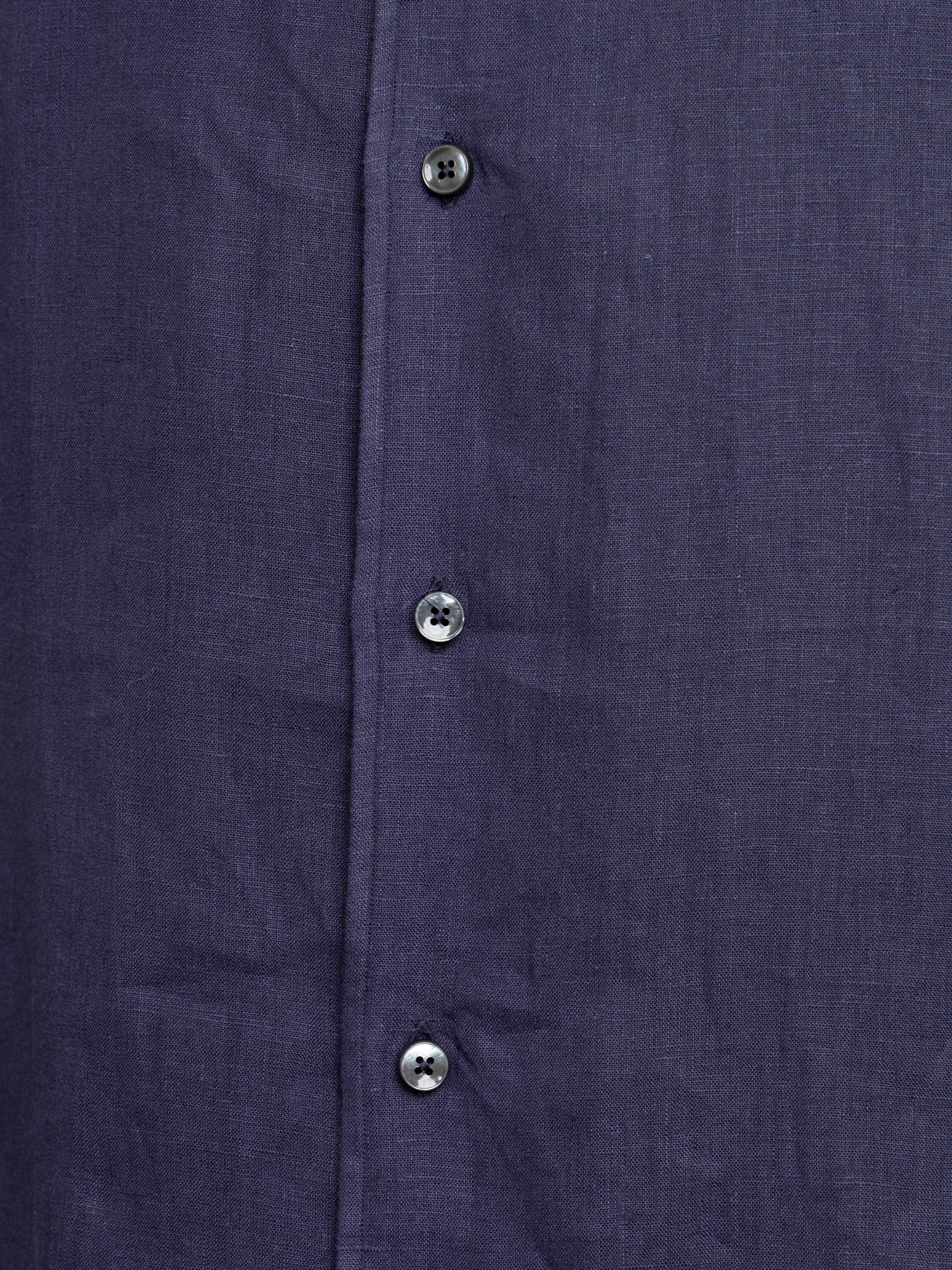 Navy Oasi Lino Shirt