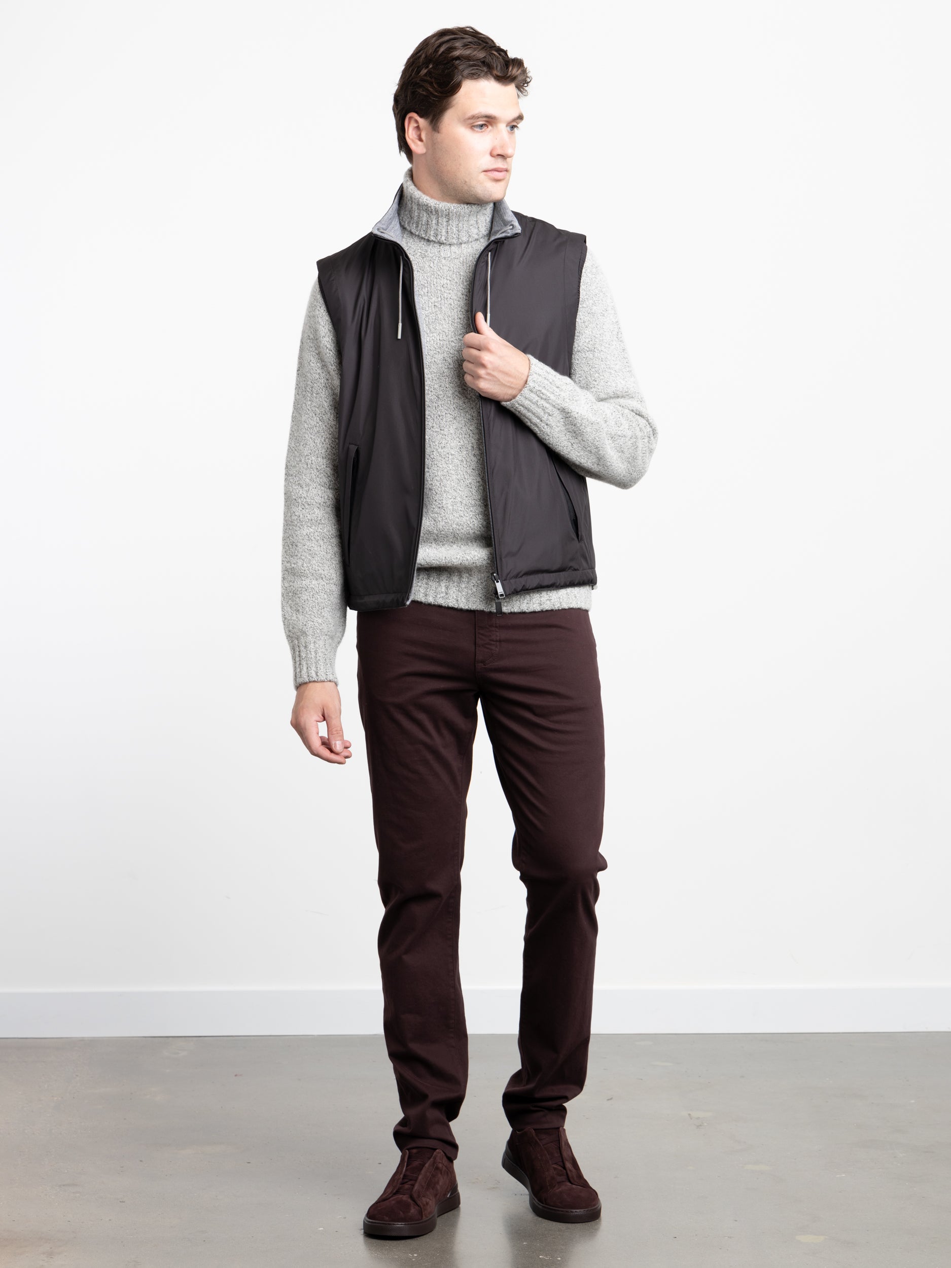 Nylon Black and Grey Reversible Vest – The Helm Clothing